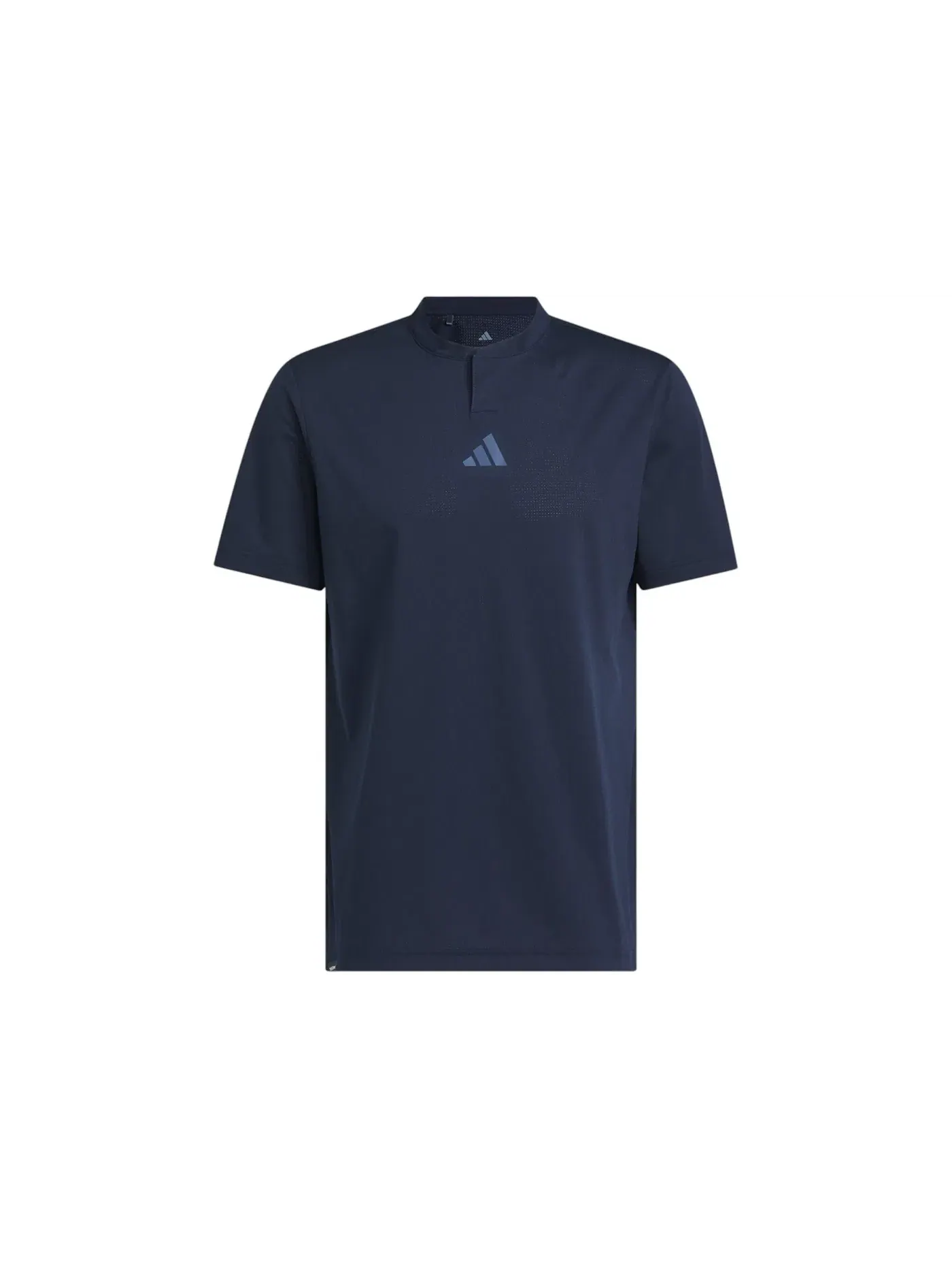 Мужская рубашка для гольфа с принтом Beyond Golf Club Twistknit Range Shirt Adidas — изображение 1 из 1, темно-синий