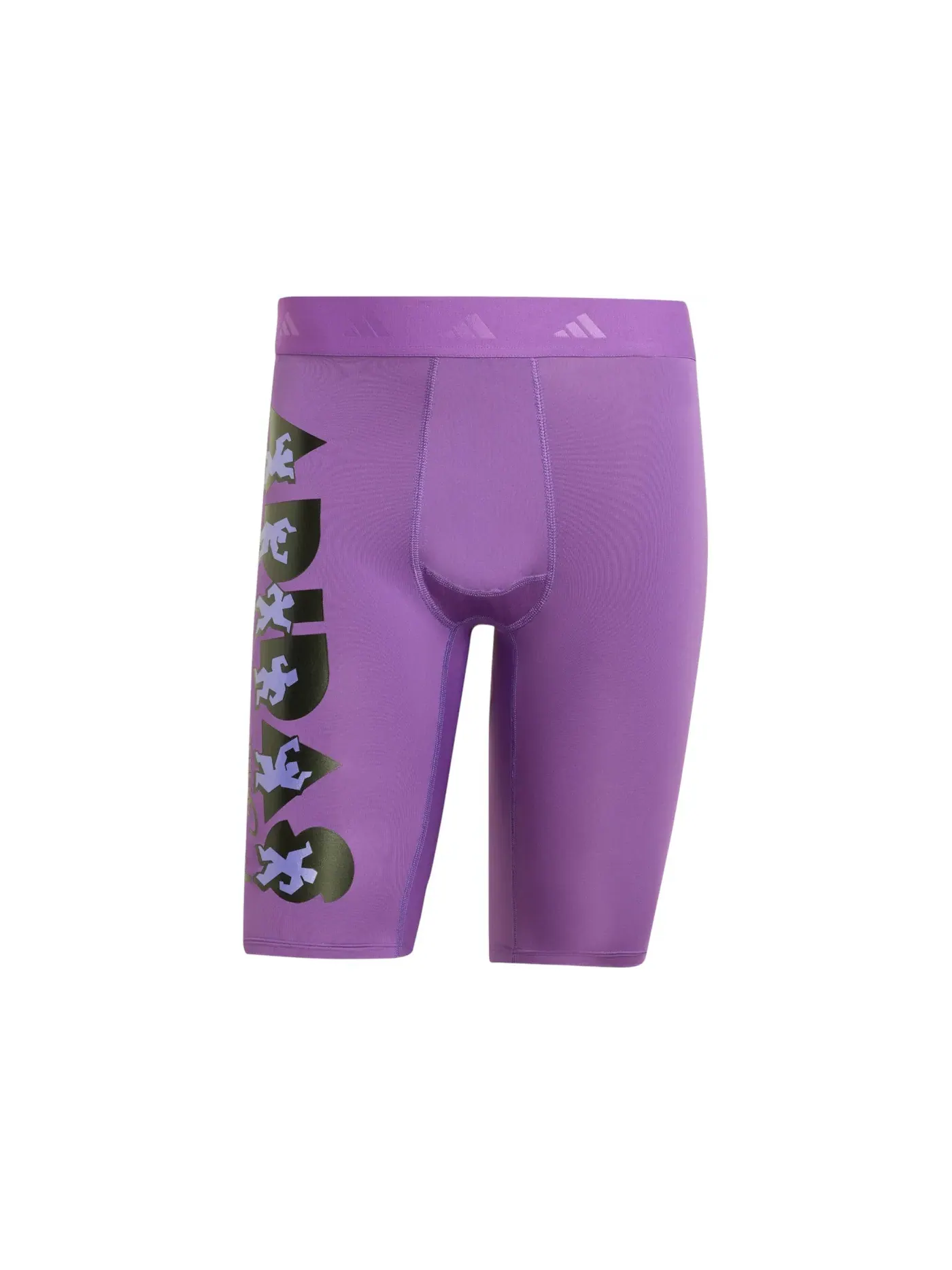 Мужские шорты с длиной до колена Jeremy Scott Active Purple Adidas — изображение 1 из 1, фиолетовый