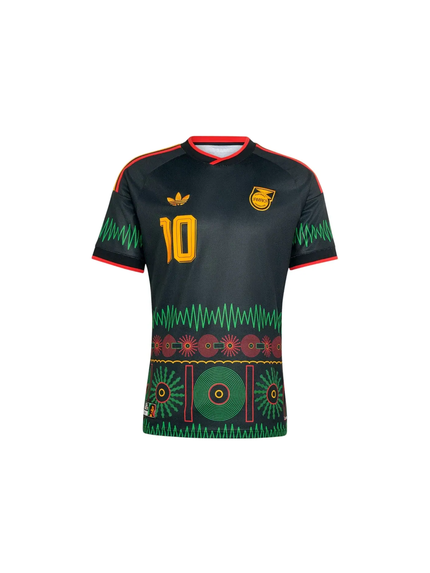 Мужская футбольная футболка с принтом Jersey Adidas — изображение 1 из 2, черный