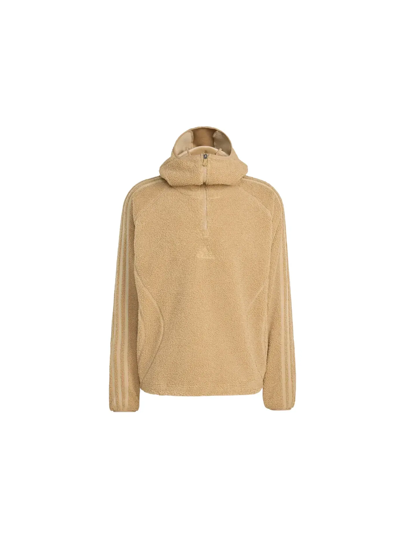 Мужская худи с четвертью молнии Teamgeist Borg Fleece Adidas, Cardboard — изображение 1 из 1
