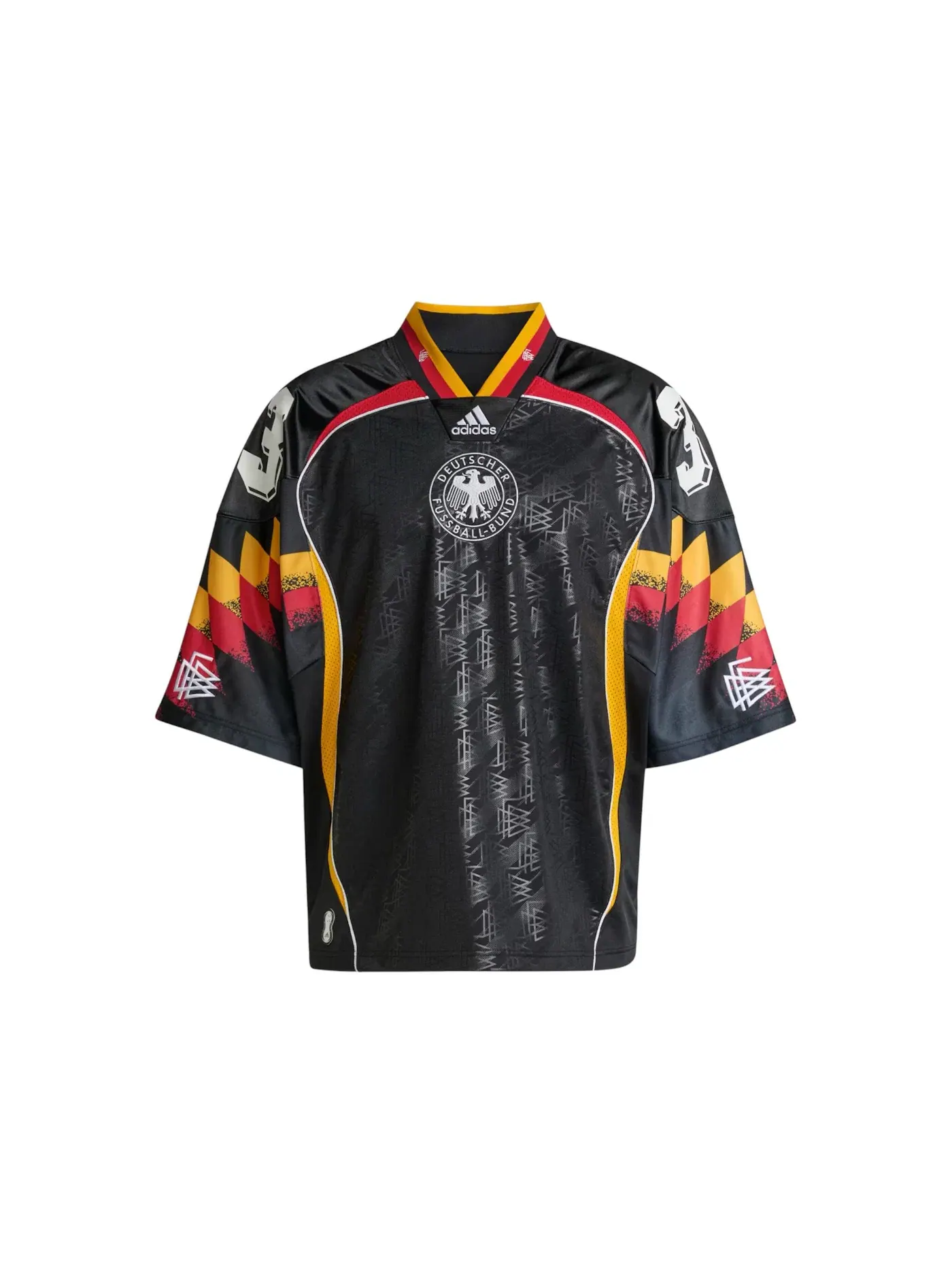 Мужская футболка с длинным рукавом Jersey Adidas — изображение 1 из 1, черный