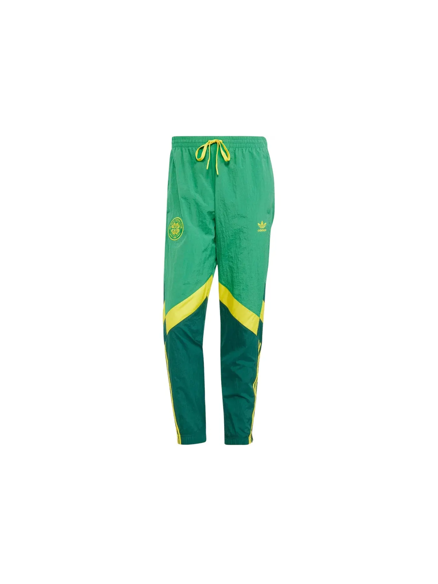 Мужские спортивные штаны с принтом Adidas Celtic FC Track Tracksuit Bottoms Team Green/Team Dark Green — изображение 1 из 1