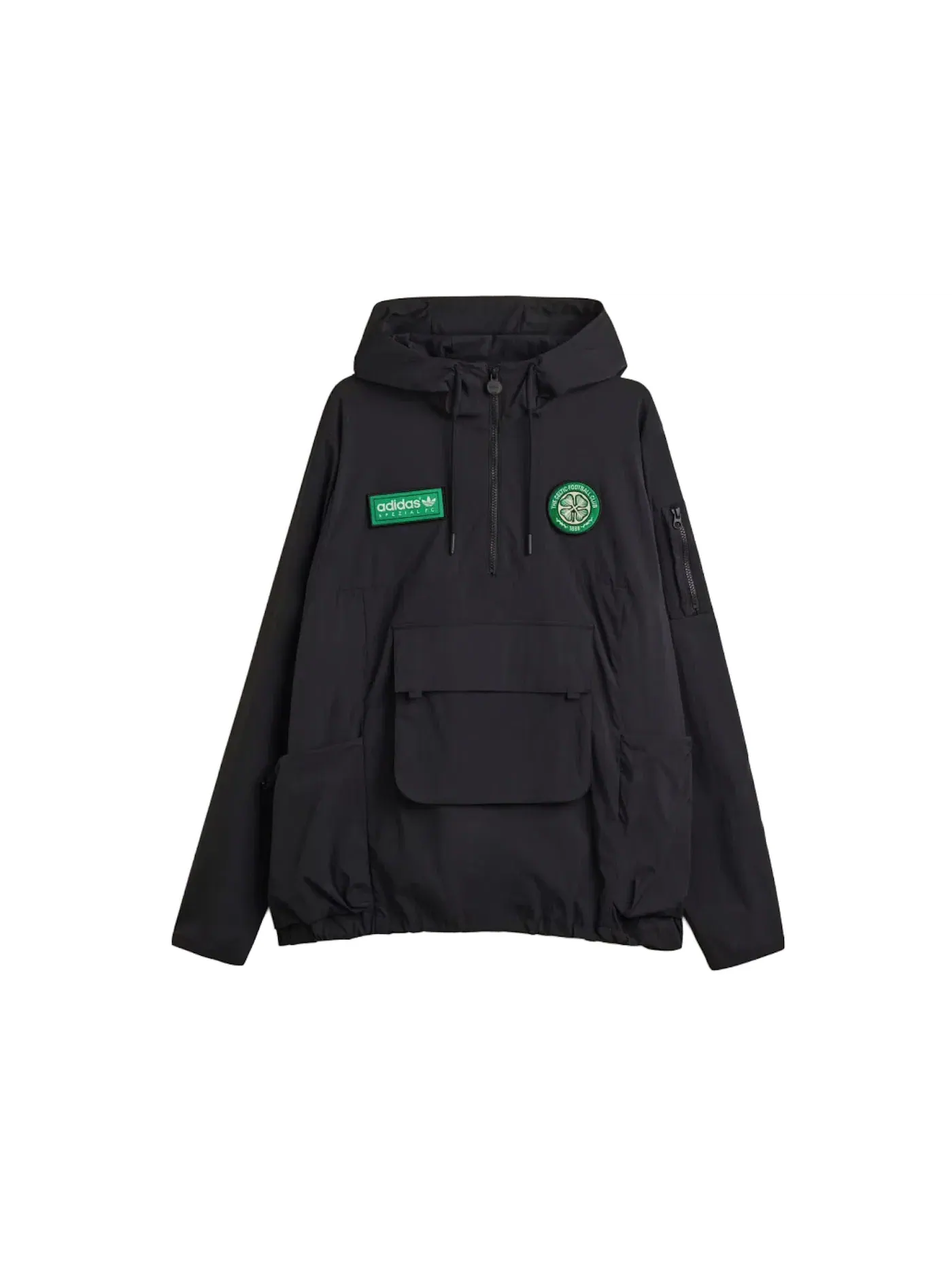 Мужская куртка-смок Celtic SPZL F.C. Smock Jacket Adidas — изображение 1 из 1, черный