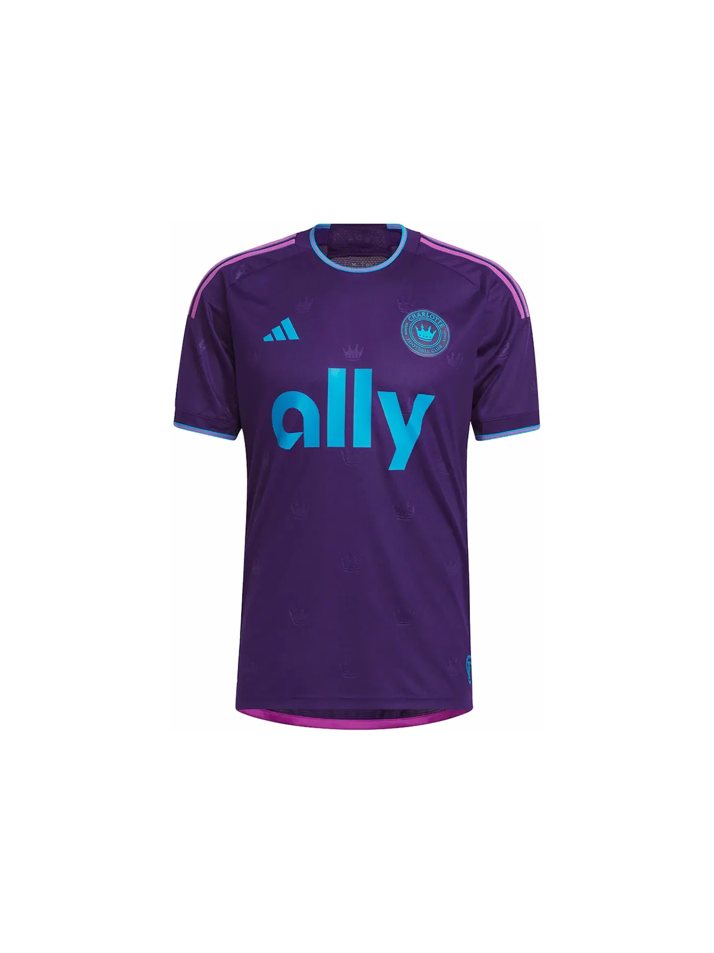 Мужская футбольная футболка с длинным рукавом Adidas Jersey — изображение 1 из 1, темный фиолетовый синий