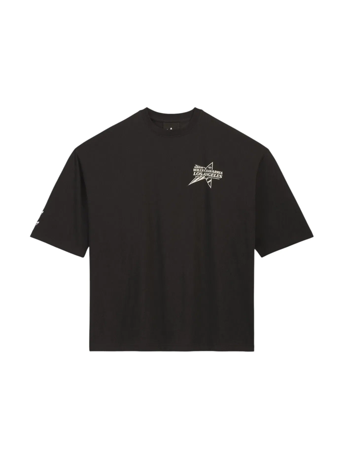 Мужская футболка с принтом Chavarria Star Logo Tee Adidas — изображение 1 из 1, черный