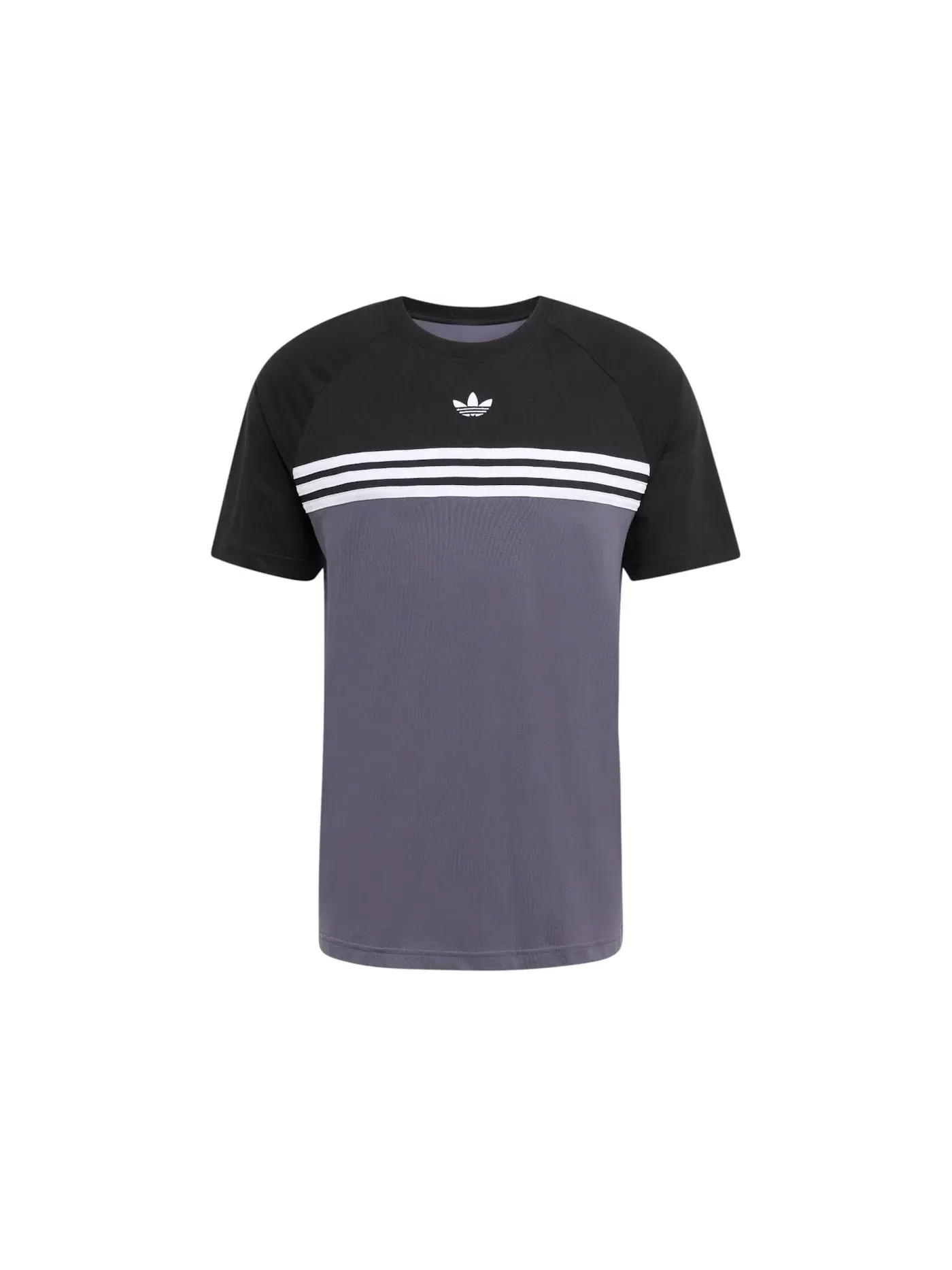 Мужская футболка с принтом Chest Stripes Tee Adidas — изображение 1 из 1, черный