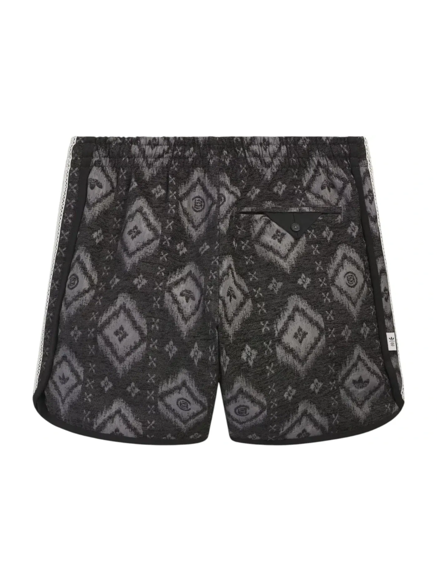 Мужские шорты с принтом CLOT Heritage Print Adidas — изображение 2 из 2, угольный
