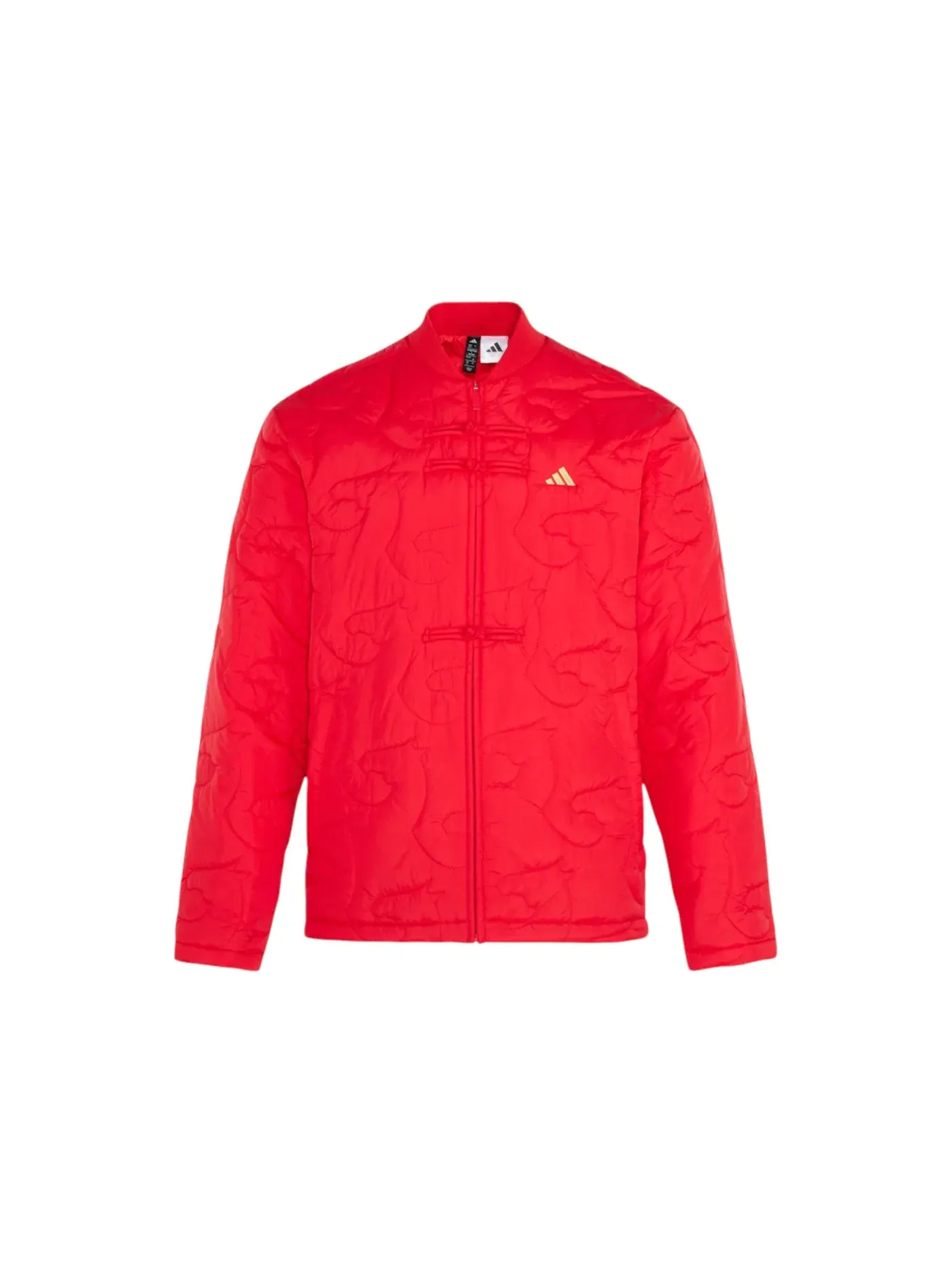 Мужская куртка в китайском стиле с принтом Adidas CNY Modern Padded Chinese Style Jacket — изображение 1 из 1, красный