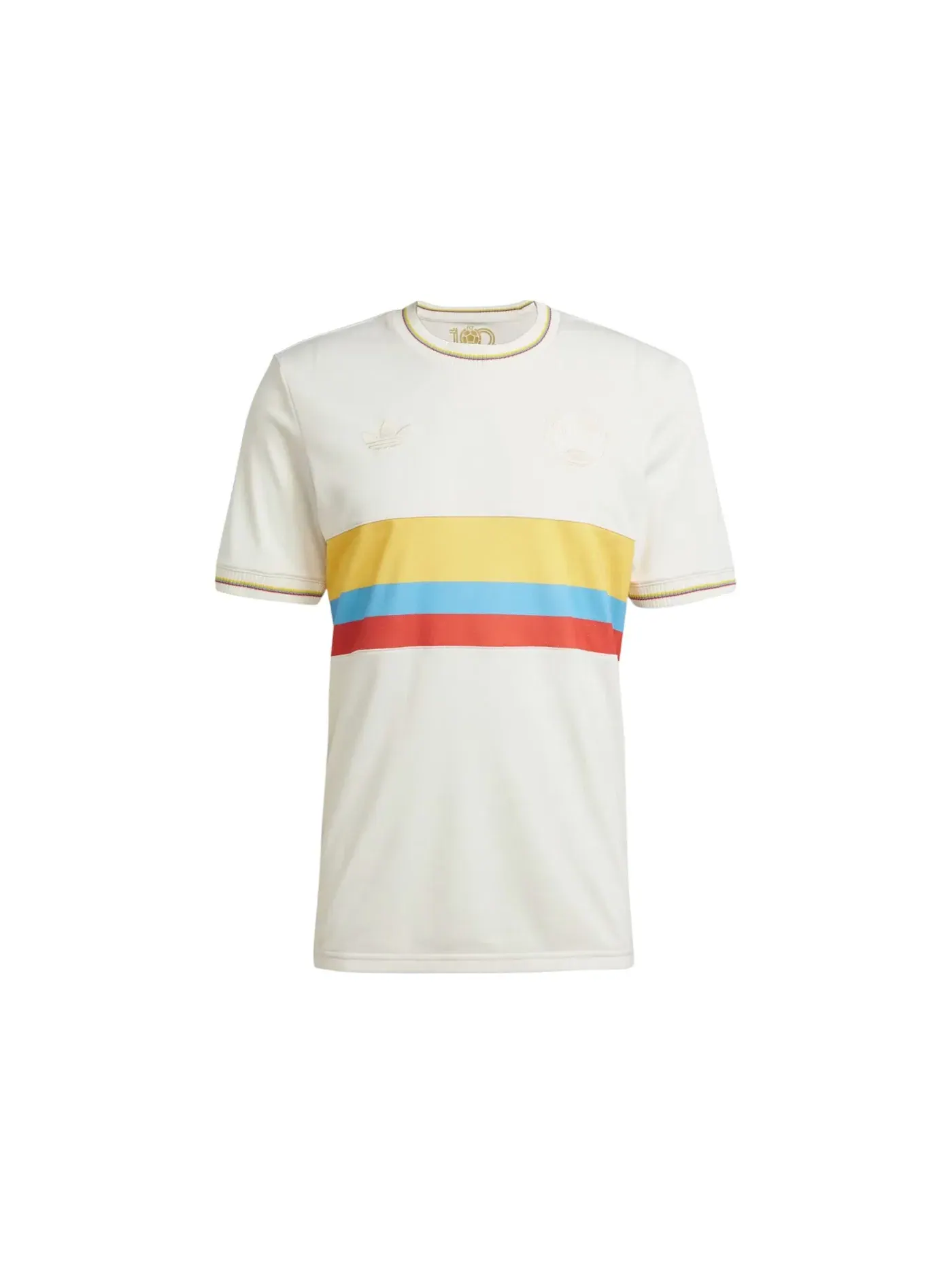 Мужская футболка с принтом Jersey Adidas — изображение 1 из 1, белый