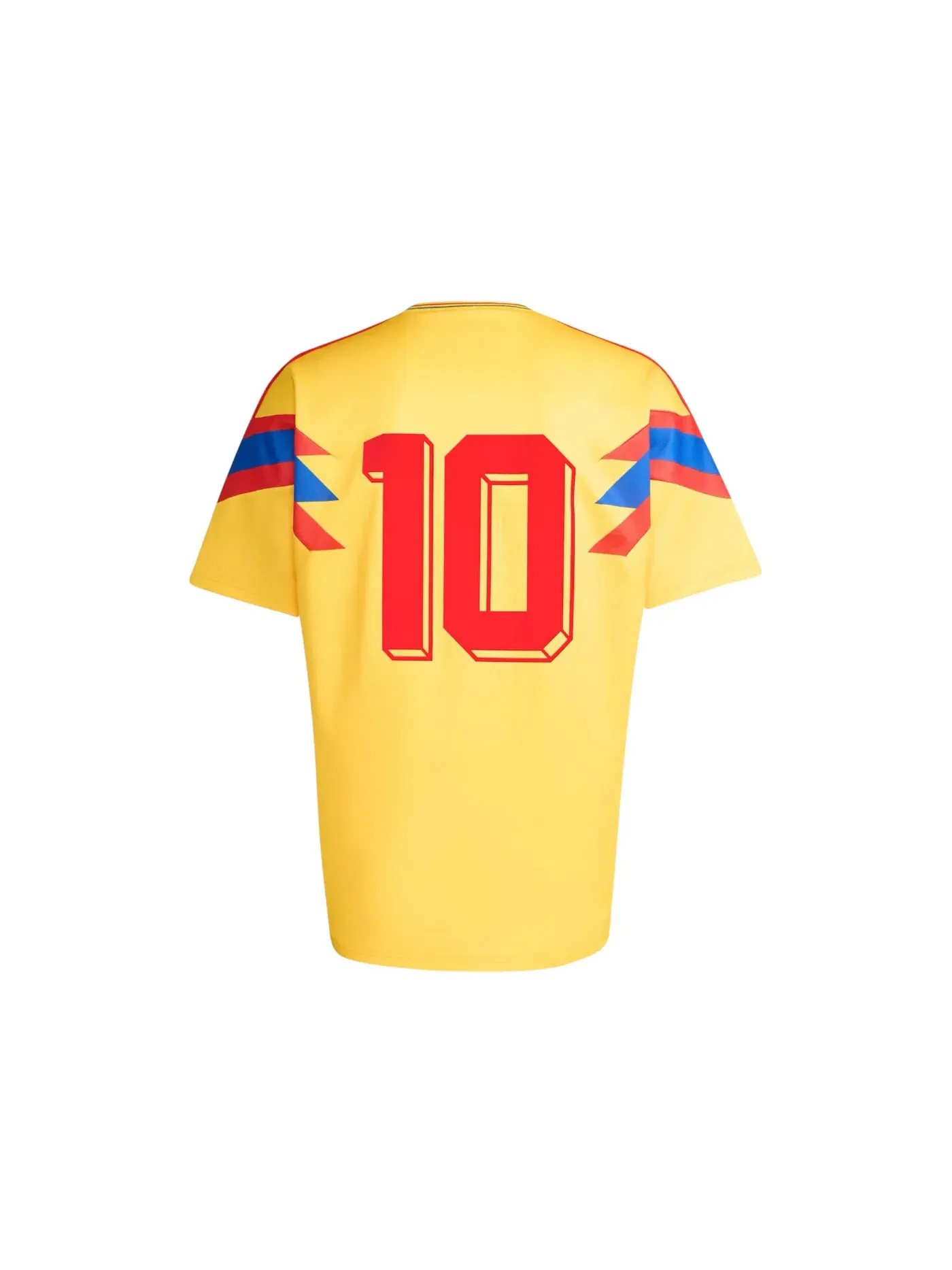 Мужская футбольная футболка с принтом Adidas Colombia Away 1990 Jersey — изображение 2 из 2, золотистый
