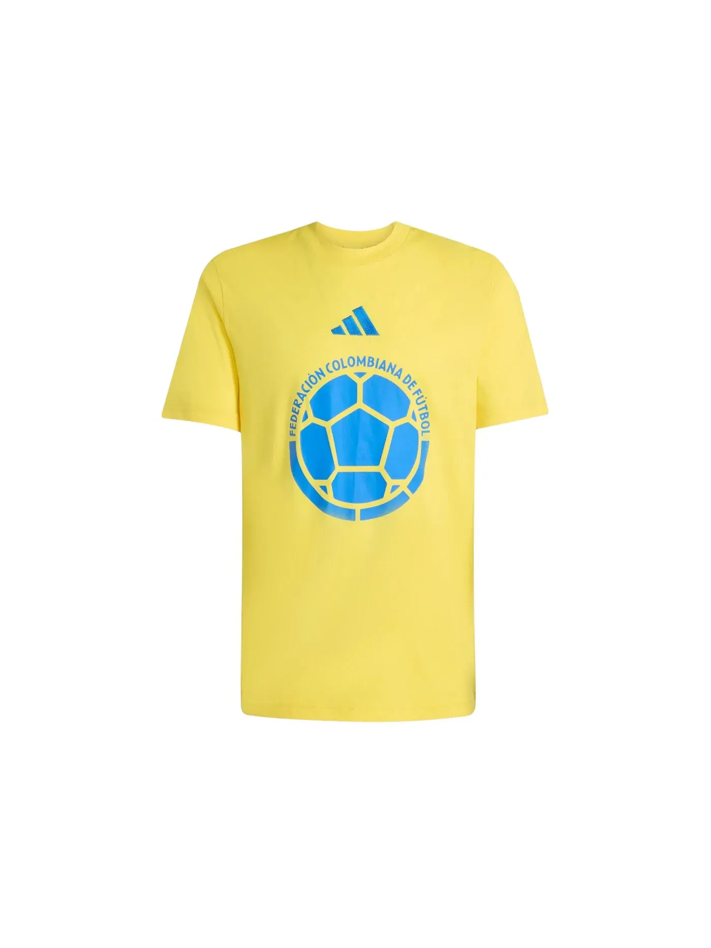Мужская футболка с принтом Adidas Colombia DNA Graphic T-Shirt — изображение 1 из 1, желтый
