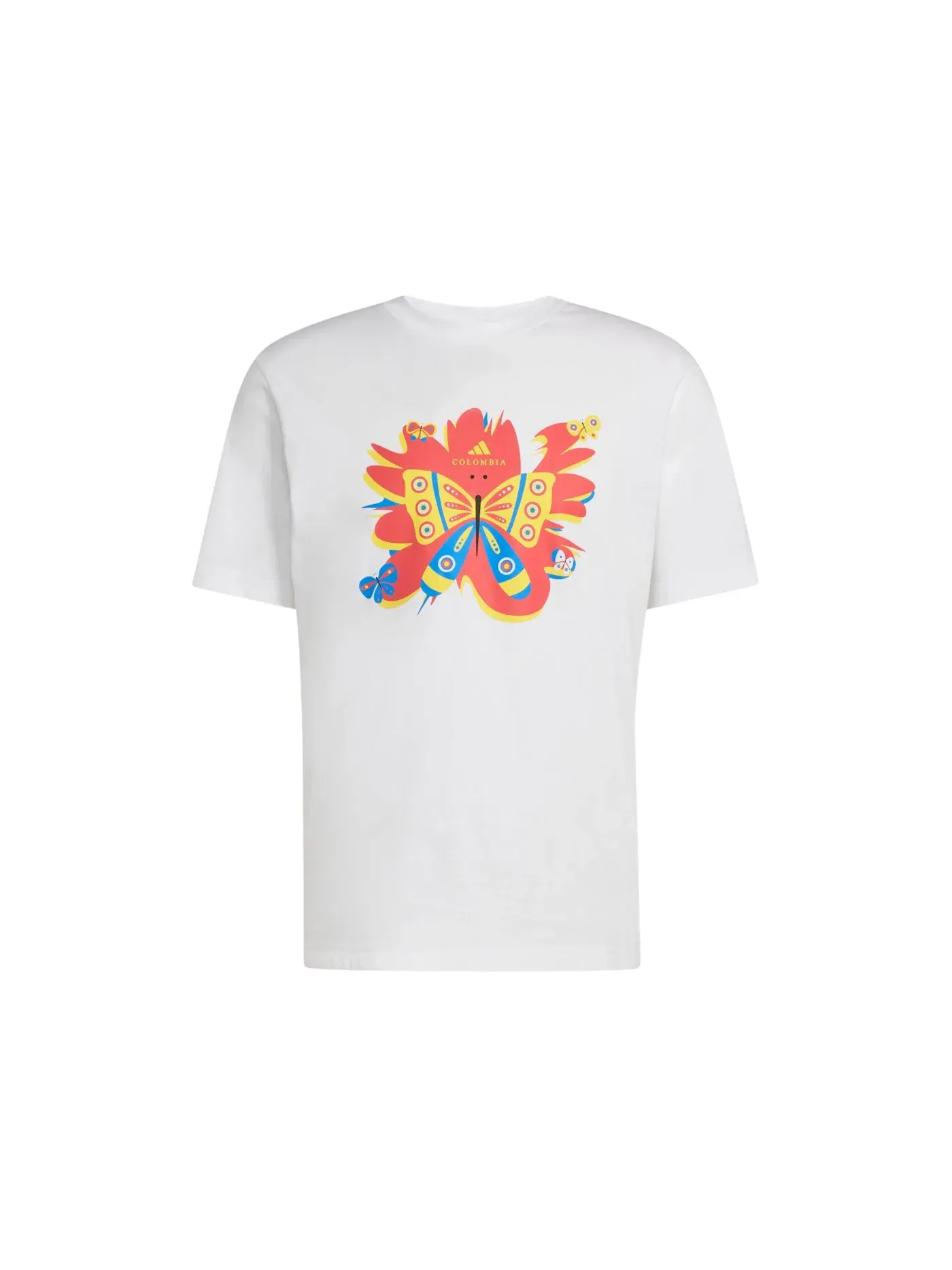 Мужская футболка с длинным рукавом Adidas Colombia DNA T-Shirt — изображение 1 из 1, белый