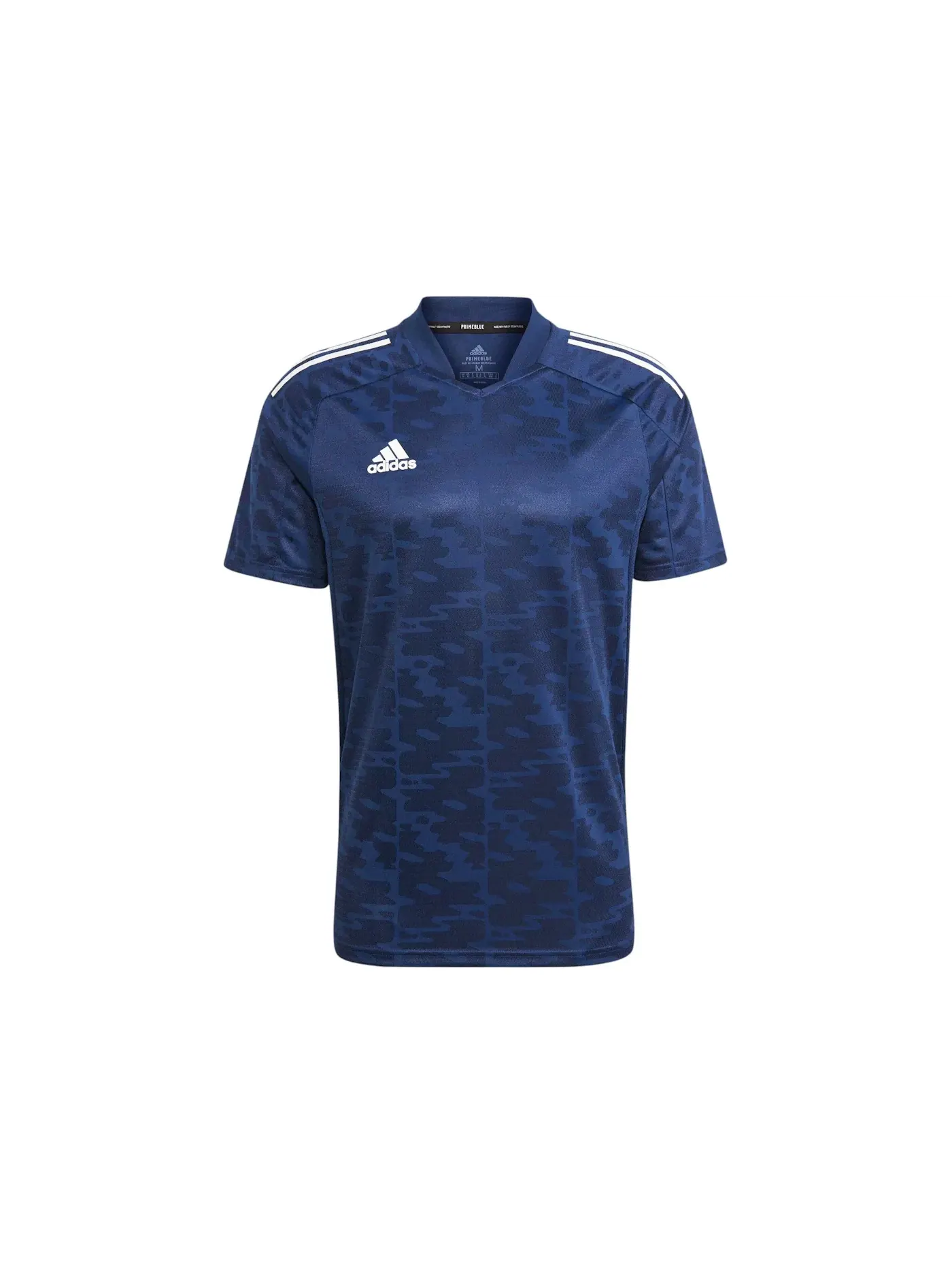 Мужская футбольная футболка с длинным рукавом Jersey Adidas — изображение 1 из 1, темно-синий белый