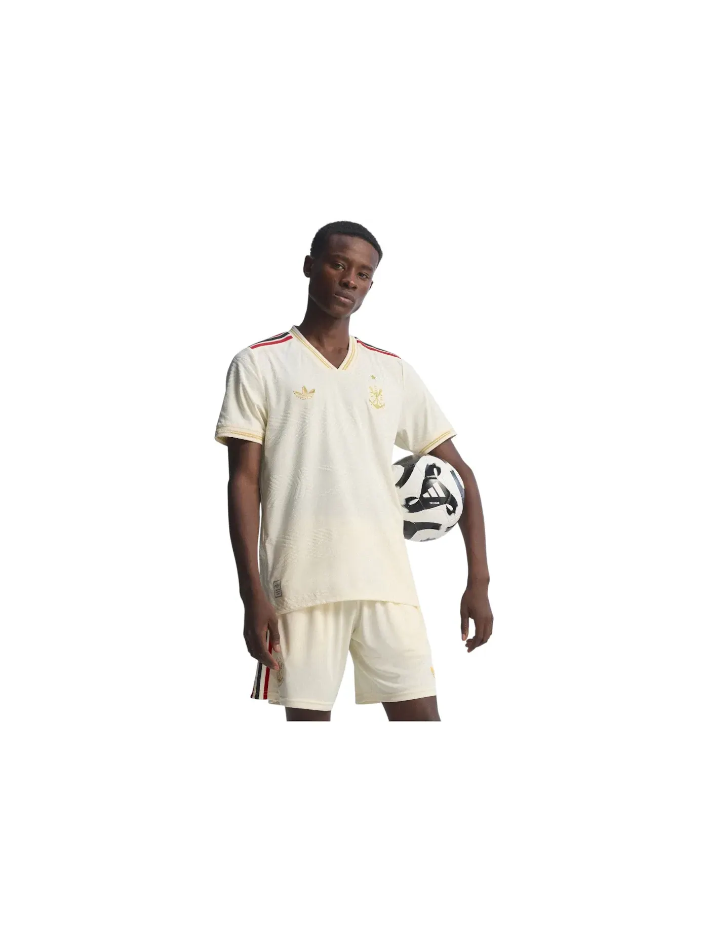 Мужская футболка с длинным рукавом Jersey Adidas — изображение 1 из 1, кремовый белый