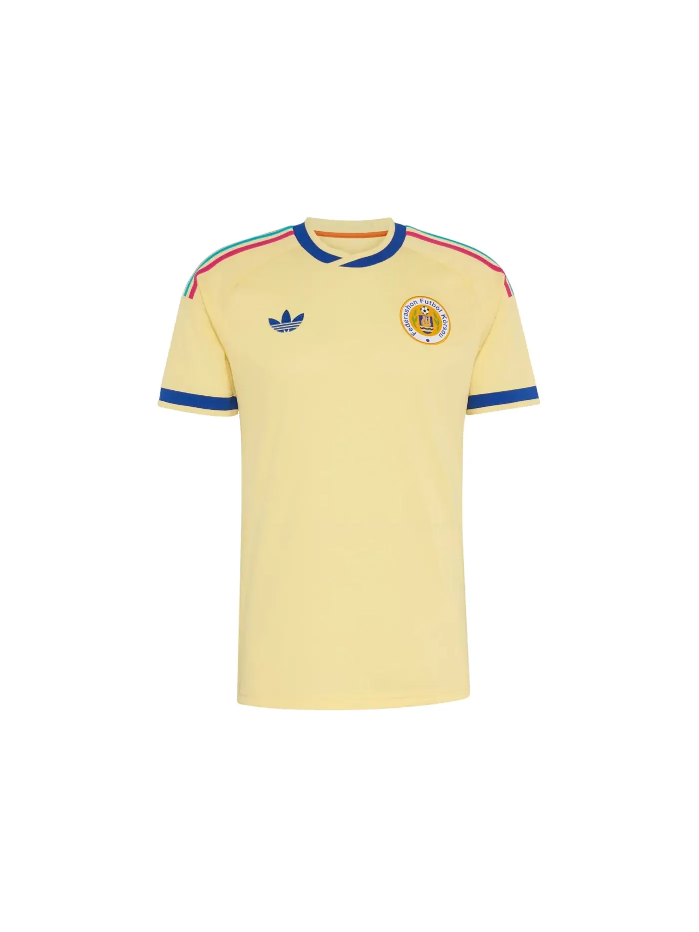 Мужская футболка с принтом Curaçao 26 Away Jersey Adidas — изображение 1 из 2, желтый