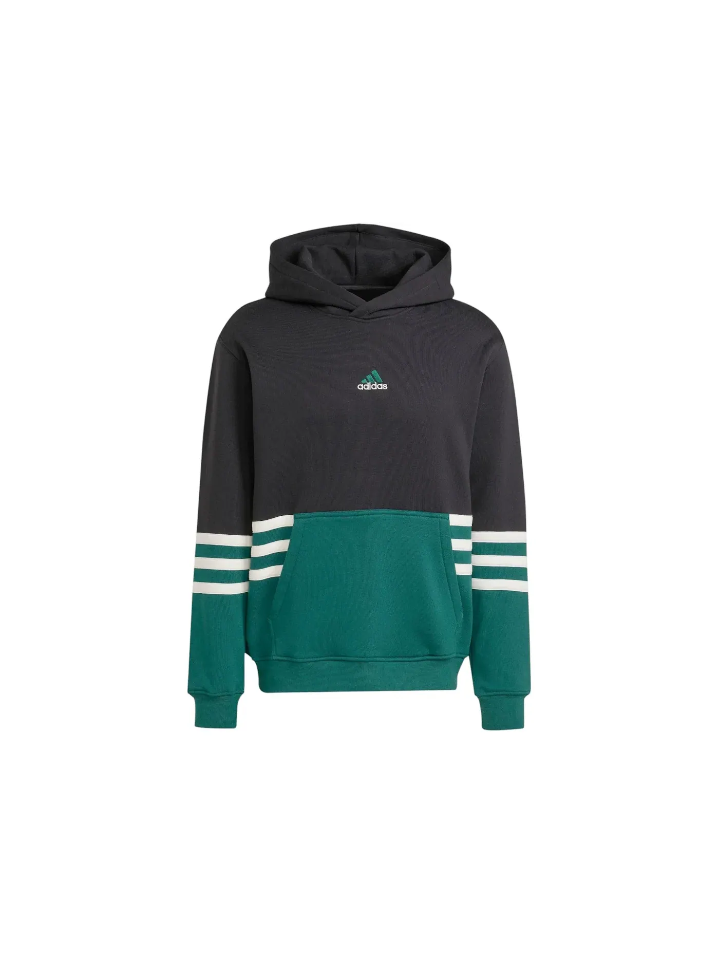 Мужская худи с длинным рукавом Hoodie Adidas — изображение 1 из 1, черный зеленый