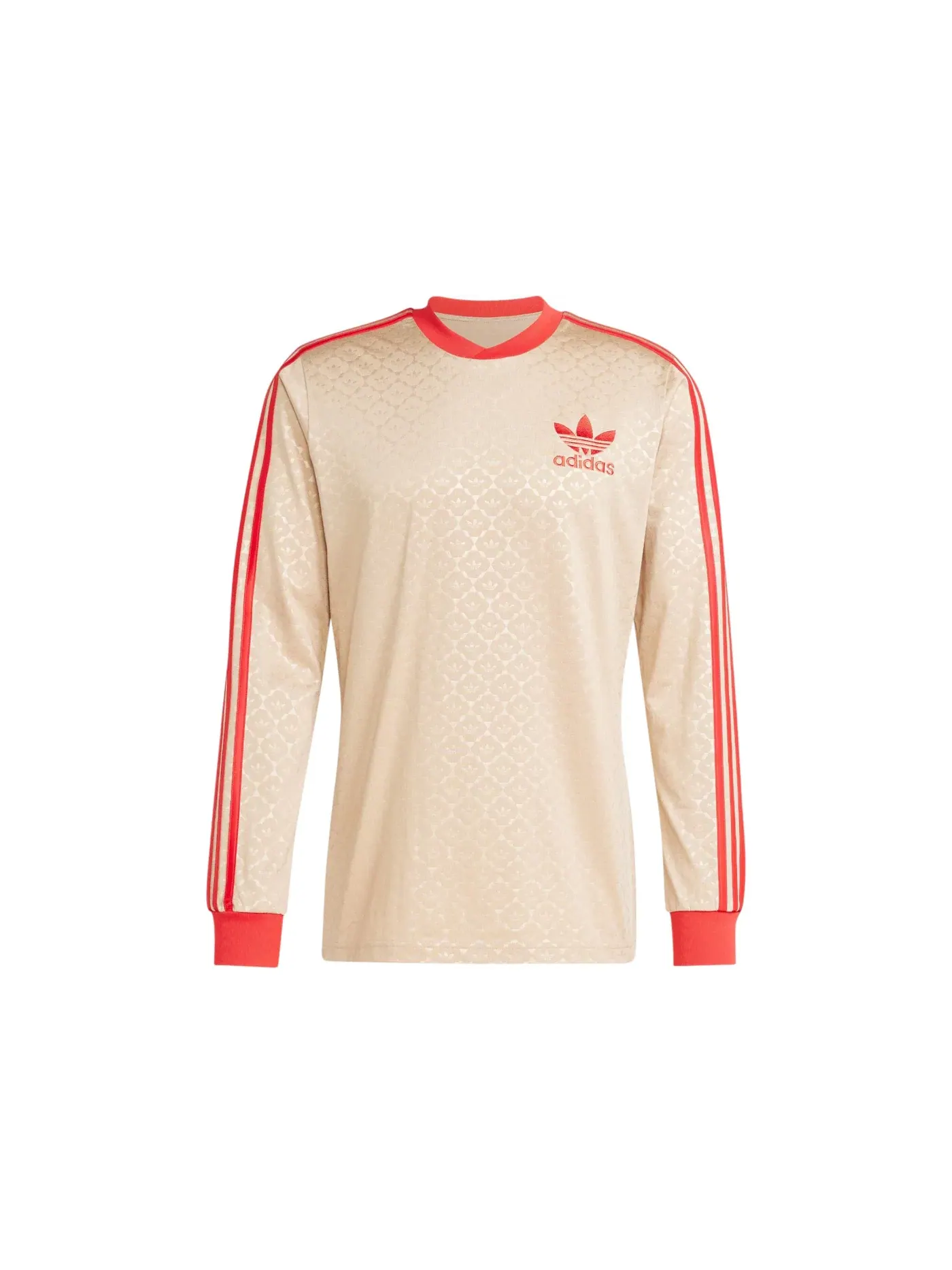 Мужская футболка с принтом David Beckham Jersey Adidas — изображение 1 из 1, бежевый