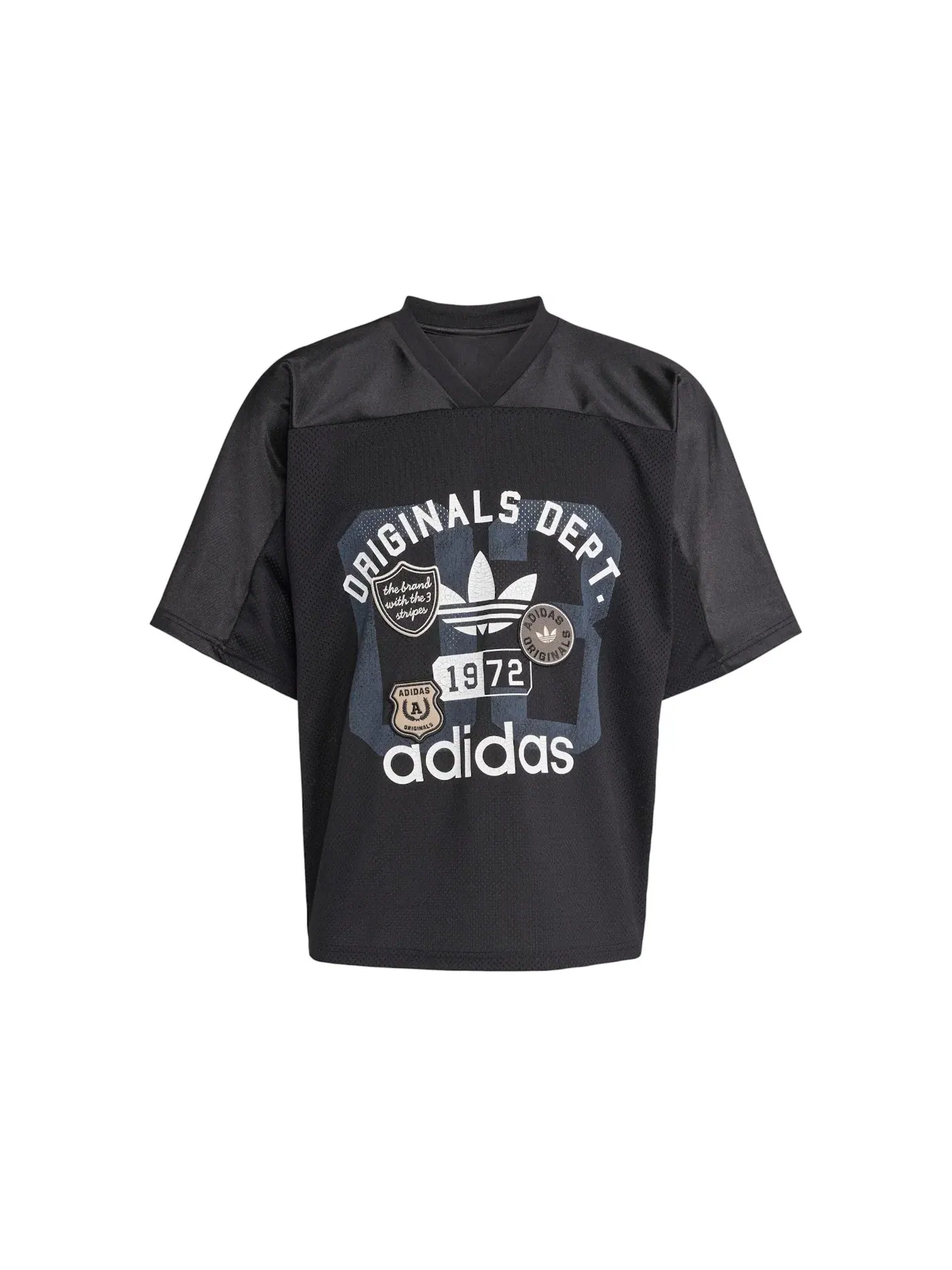 Мужская футбольная джерси с сетчатой вставкой Adidas — изображение 1 из 1, черный