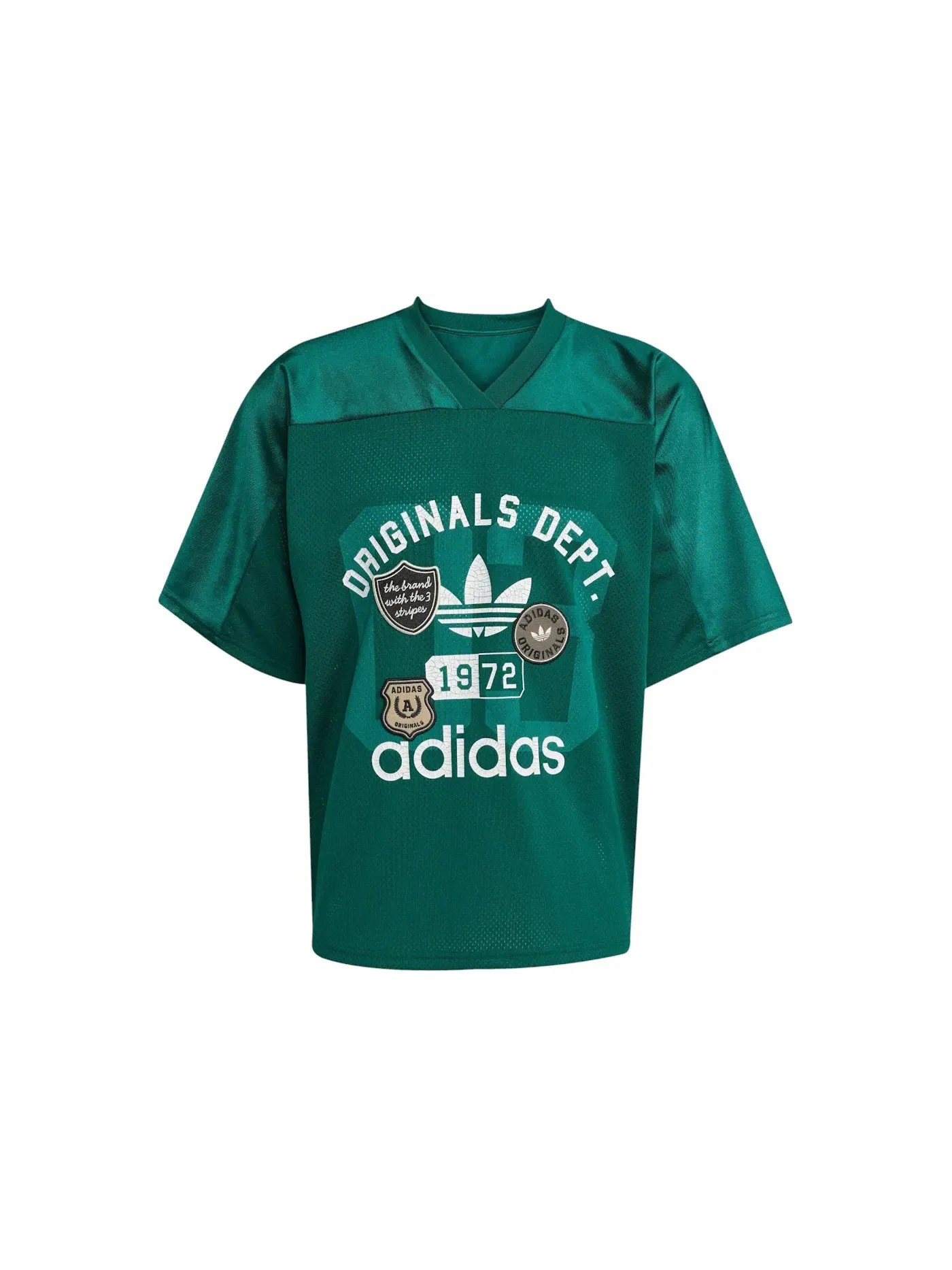 Мужская джерси с сетчатой вставкой Adidas — изображение 1 из 1, зеленый