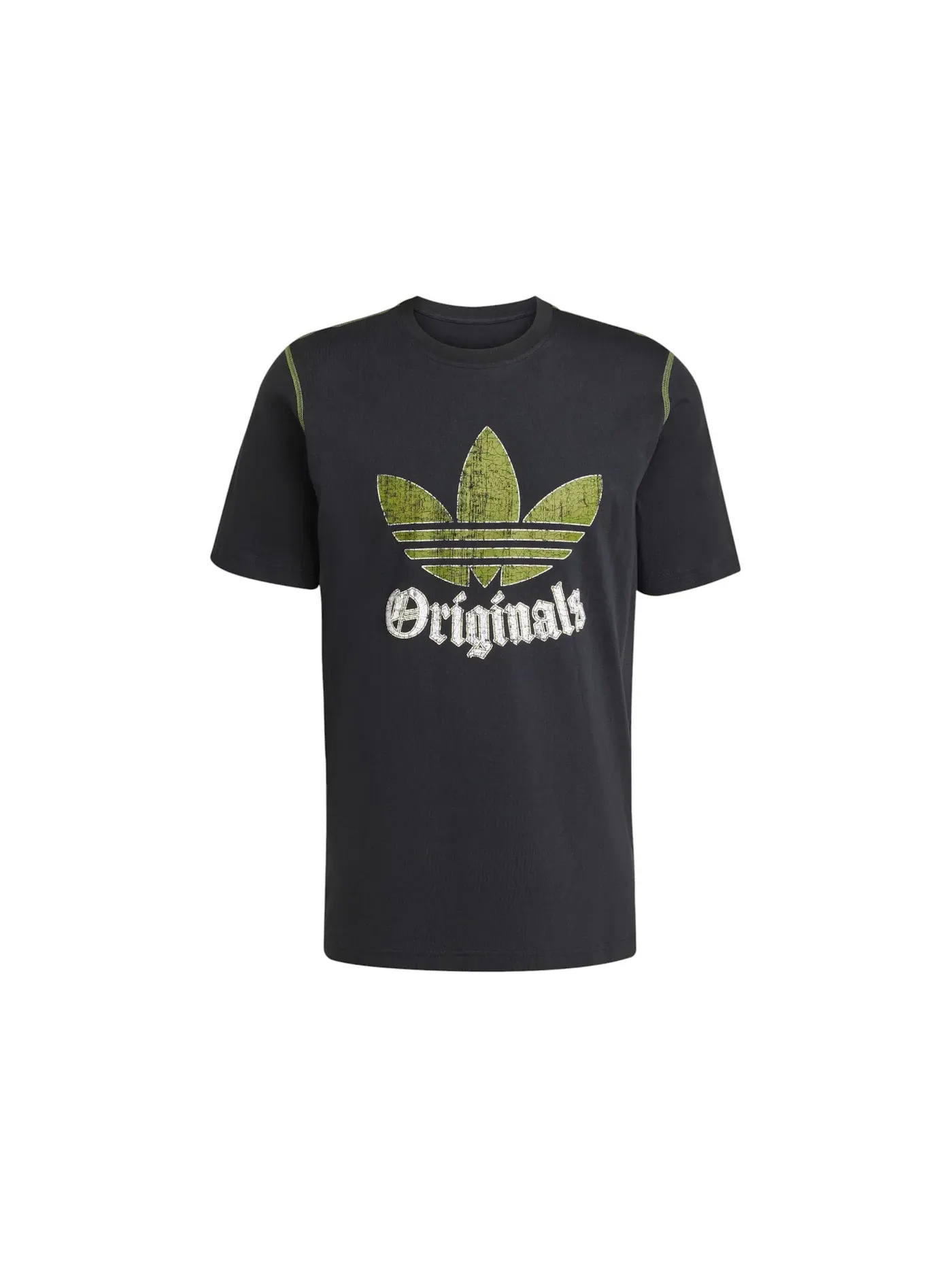 Мужская футболка с потертым принтом Adidas Tee — изображение 1 из 1, черный