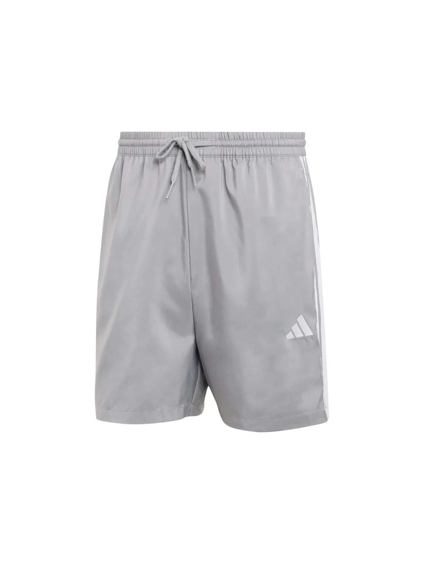 Мужские шорты с полосками Adidas Essentials 3-Stripes Chelsea Shorts — изображение 1 из 1, серый белый