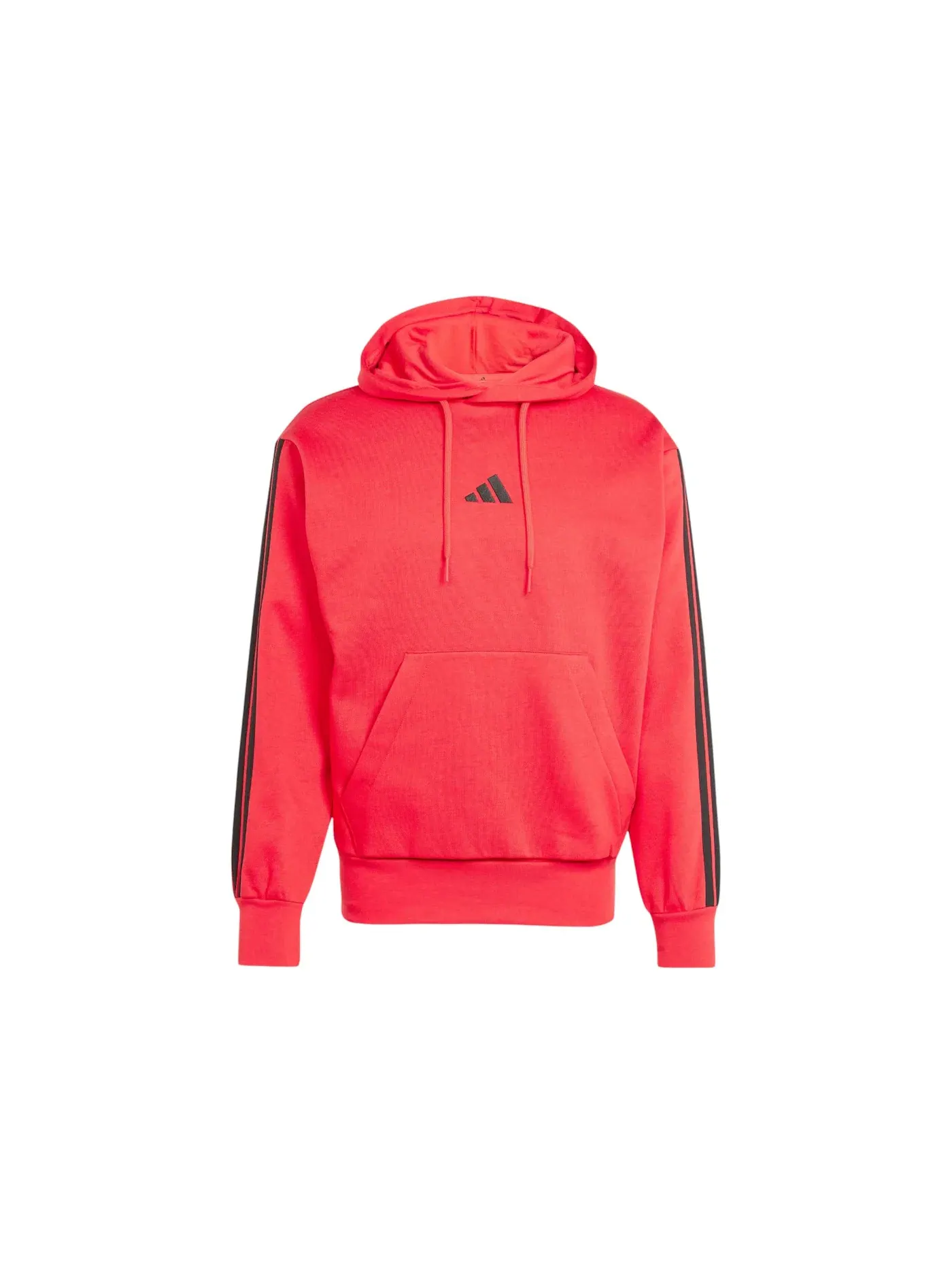 Мужская худи на молнии с принтом Essentials 3-Stripes Adidas — изображение 1 из 1, черный