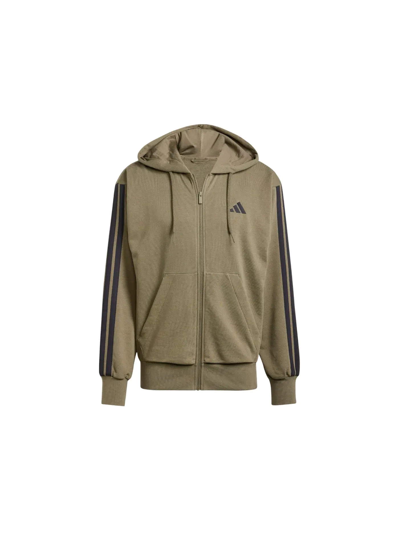 Мужская худи с длинным рукавом Adidas — изображение 1 из 1, оливковый/черный