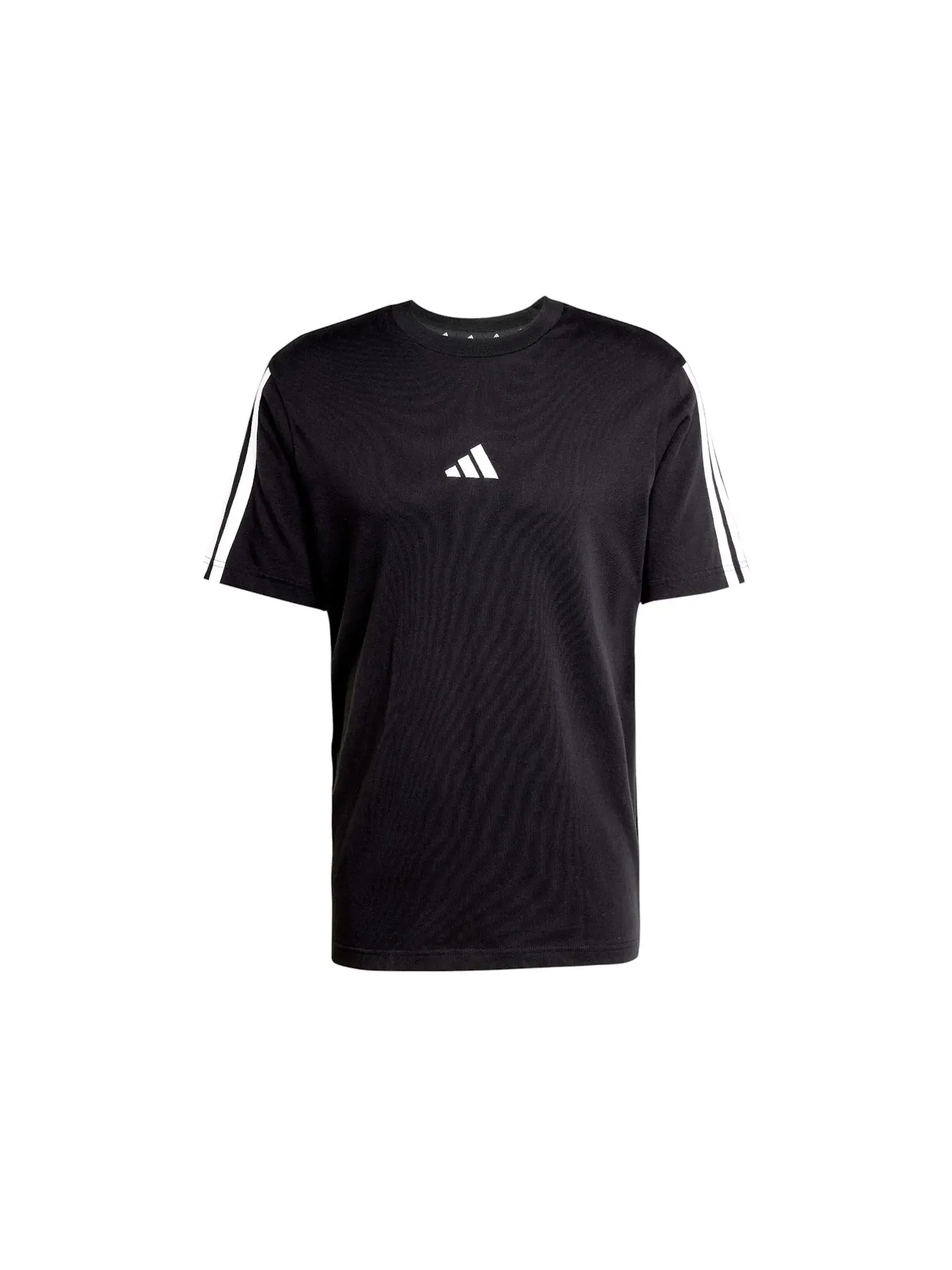 Мужская футболка с логотипом Adidas Essentials 3-Stripes Single Jersey T-Shirt — изображение 1 из 1, белый