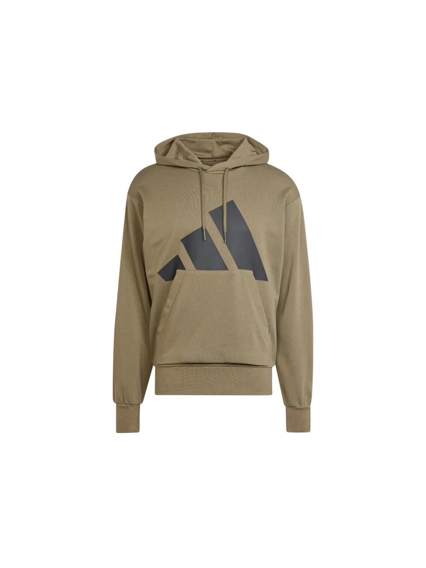 Мужская худи с длинным рукавом Big Logo French Terry Adidas — изображение 1 из 1, оливковый/черный