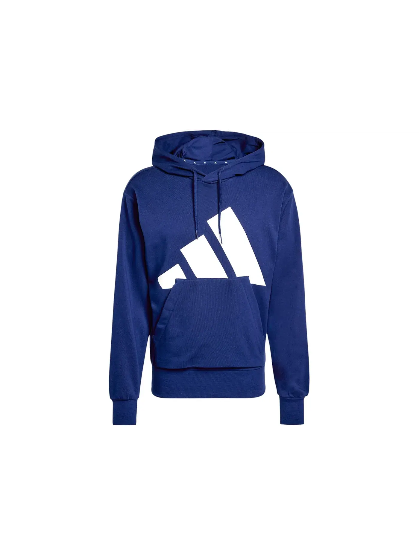 Мужская худи с длинным рукавом Essentials Big Logo French Terry Adidas — изображение 1 из 1, темный синий/белый