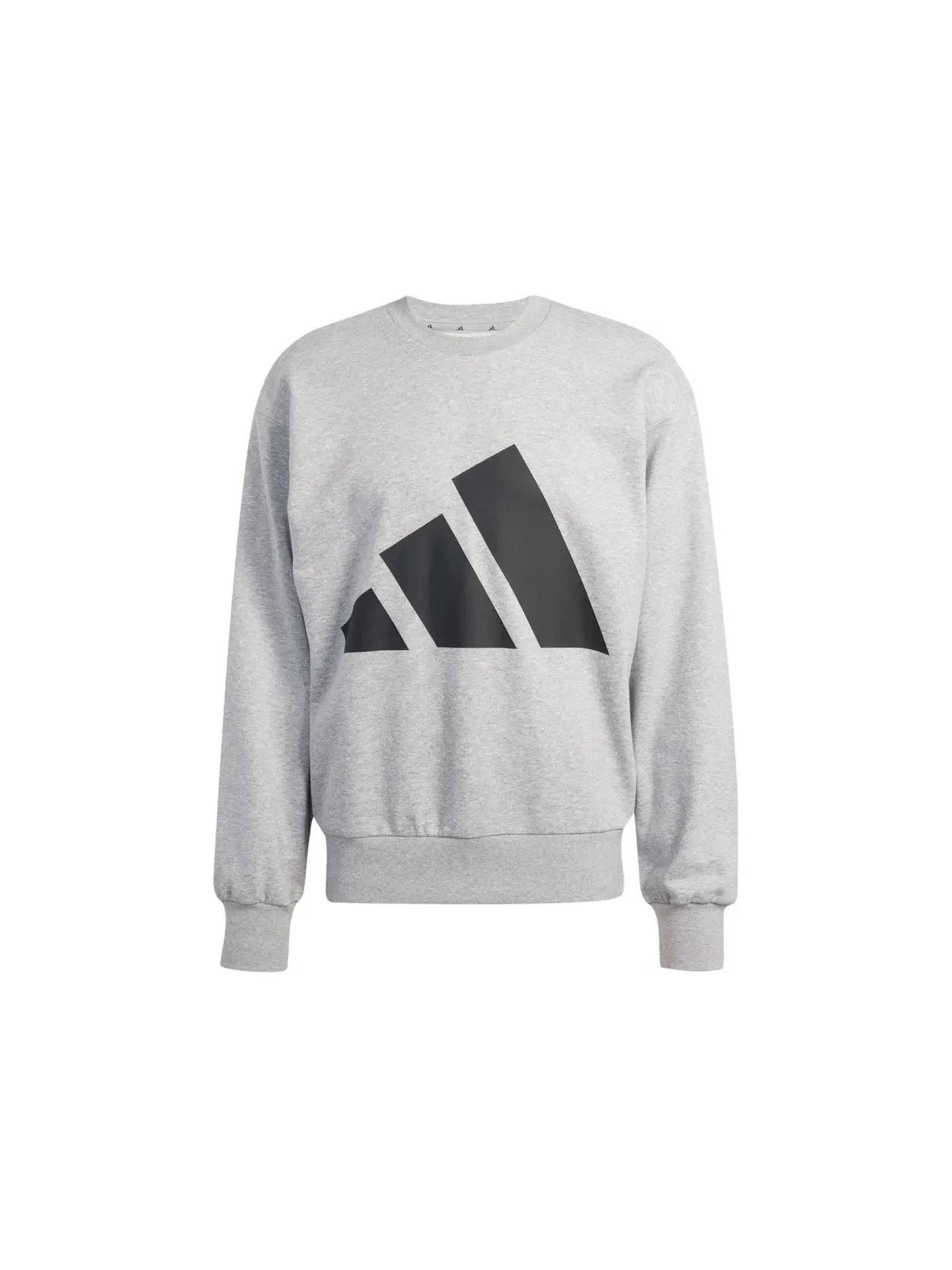 Мужской свитшот с длинным рукавом Essentials Big Logo French Terry Adidas — изображение 1 из 1, серый/черный