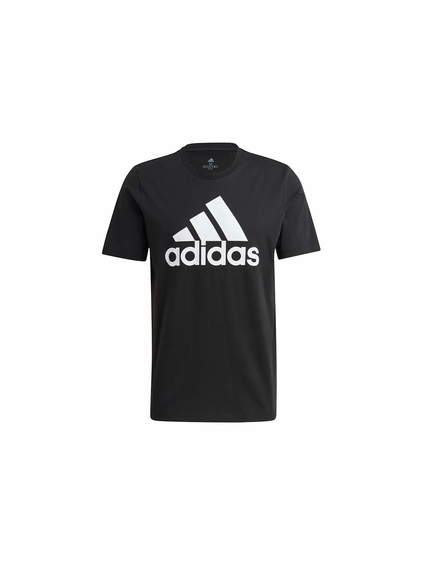 Мужская футболка с логотипом Adidas — изображение 1 из 1, черный/белый