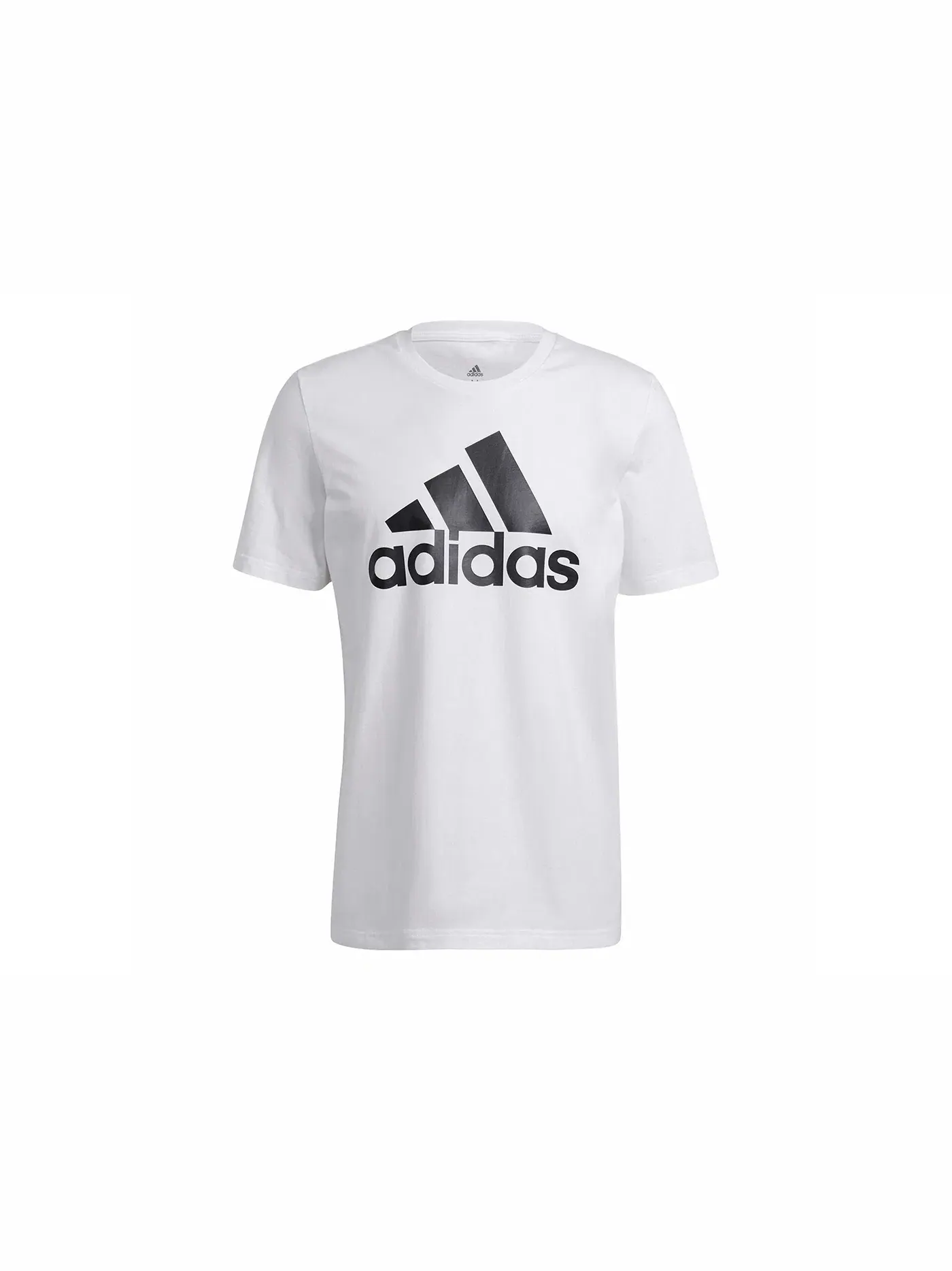 Мужская футболка с логотипом Adidas — изображение 1 из 1, белый/черный