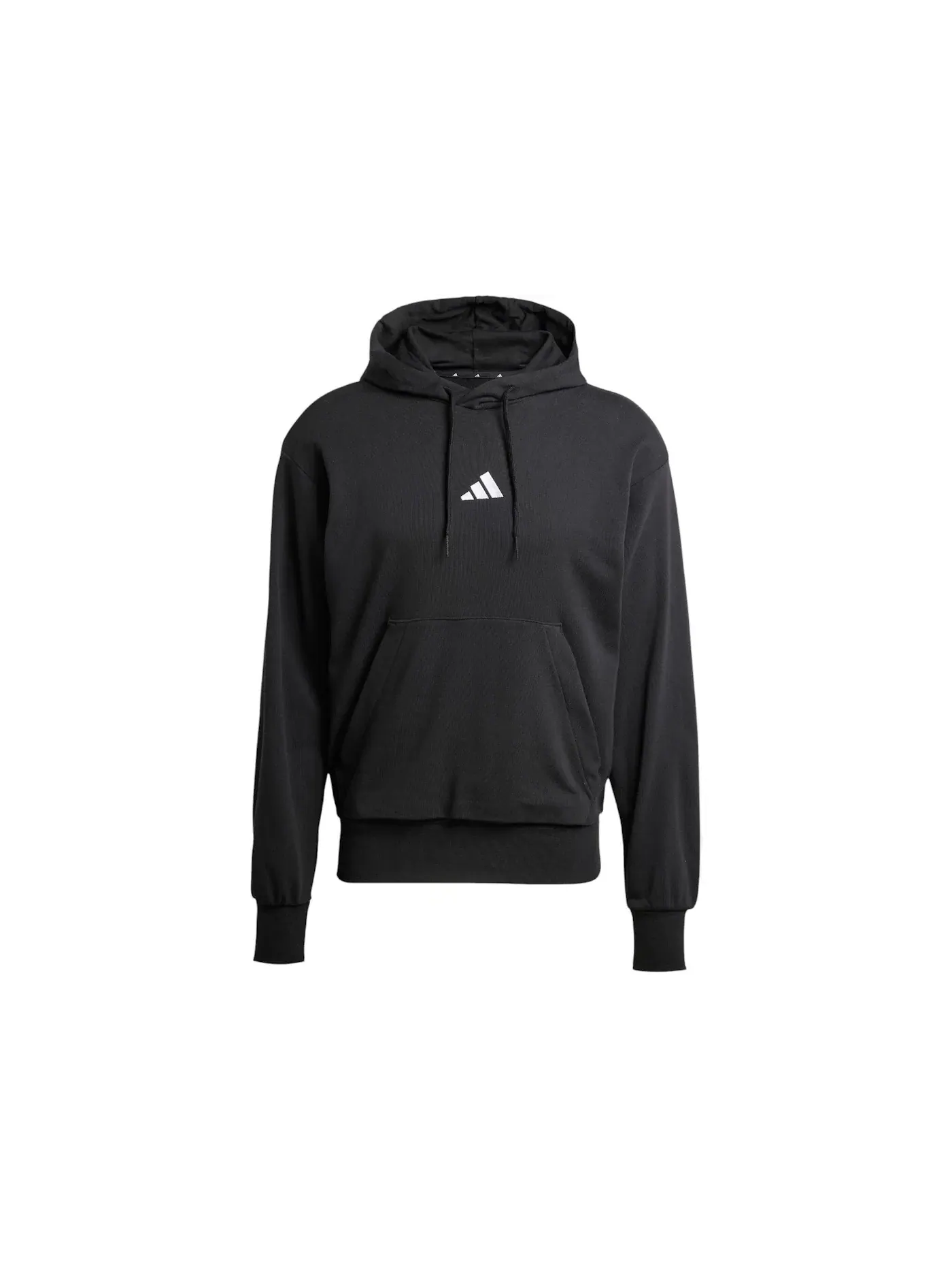 Мужская худи с длинным рукавом Adidas — изображение 1 из 1, черный/белый