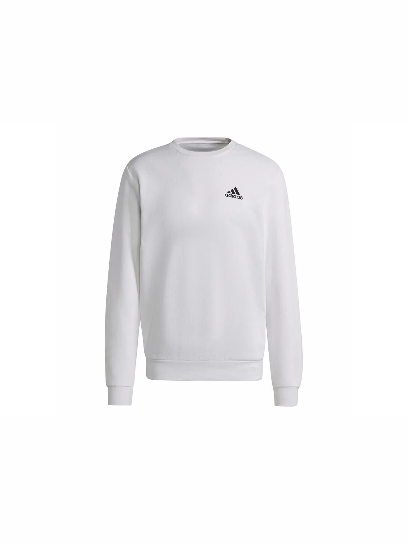 Мужской свитшот флисовый Essentials Fleece Adidas — изображение 1 из 1, белый/черный