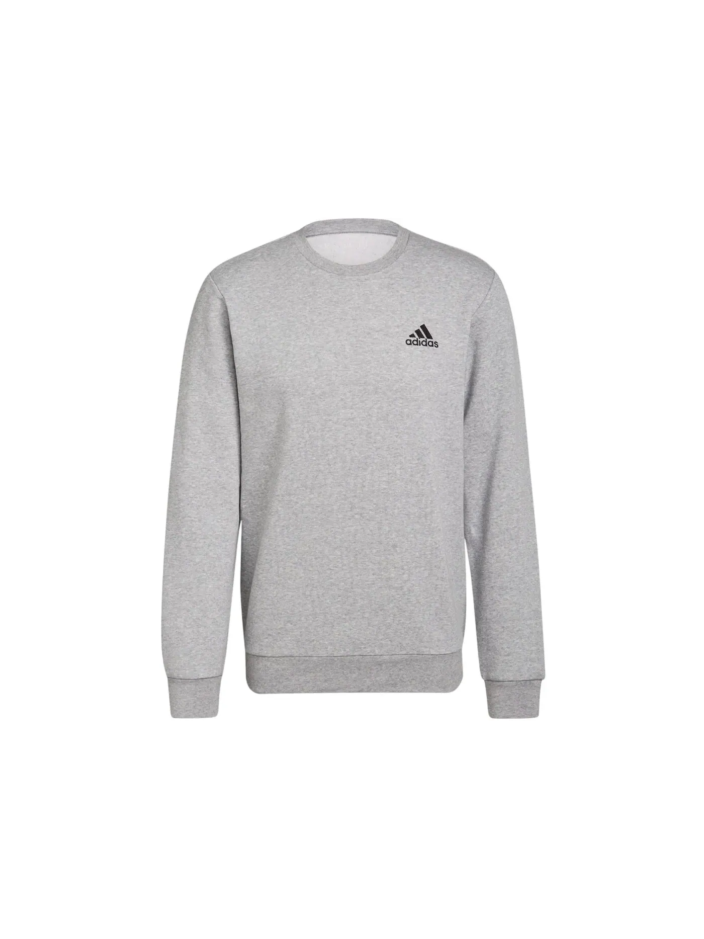 Мужской свитшот на флисе с длинным рукавом Adidas — изображение 1 из 1, серый/черный