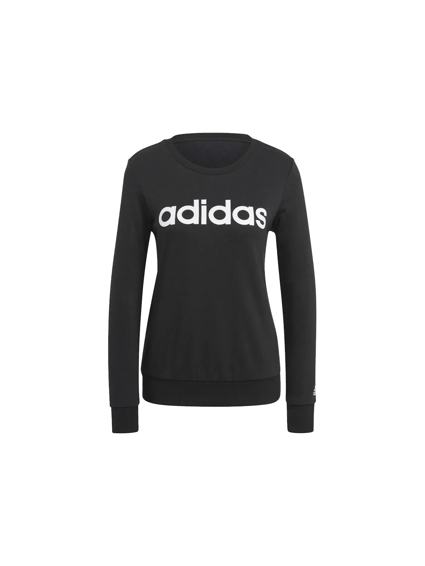 Женский свитшот с длинным рукавом Sweatshirt Adidas — изображение 1 из 1, черный/белый