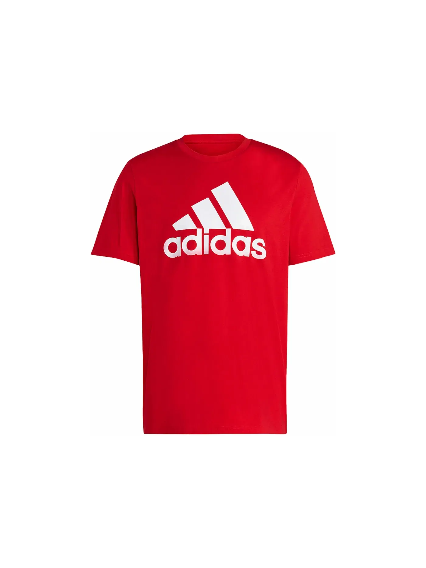 Мужская футболка с принтом Adidas — изображение 1 из 1, красный