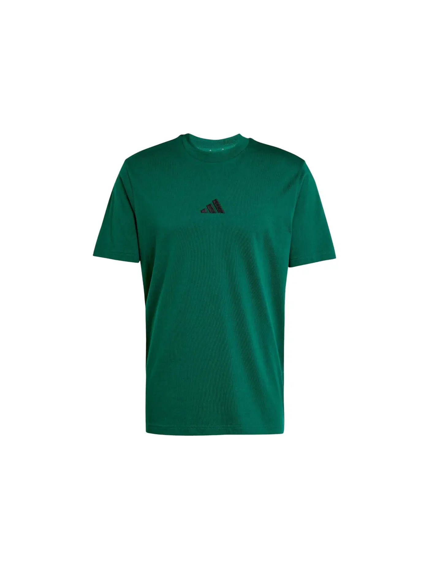 Мужская футболка с коротким рукавом Adidas Essentials Small Logo Single Jersey T-Shirt — изображение 1 из 1, зеленый/черный
