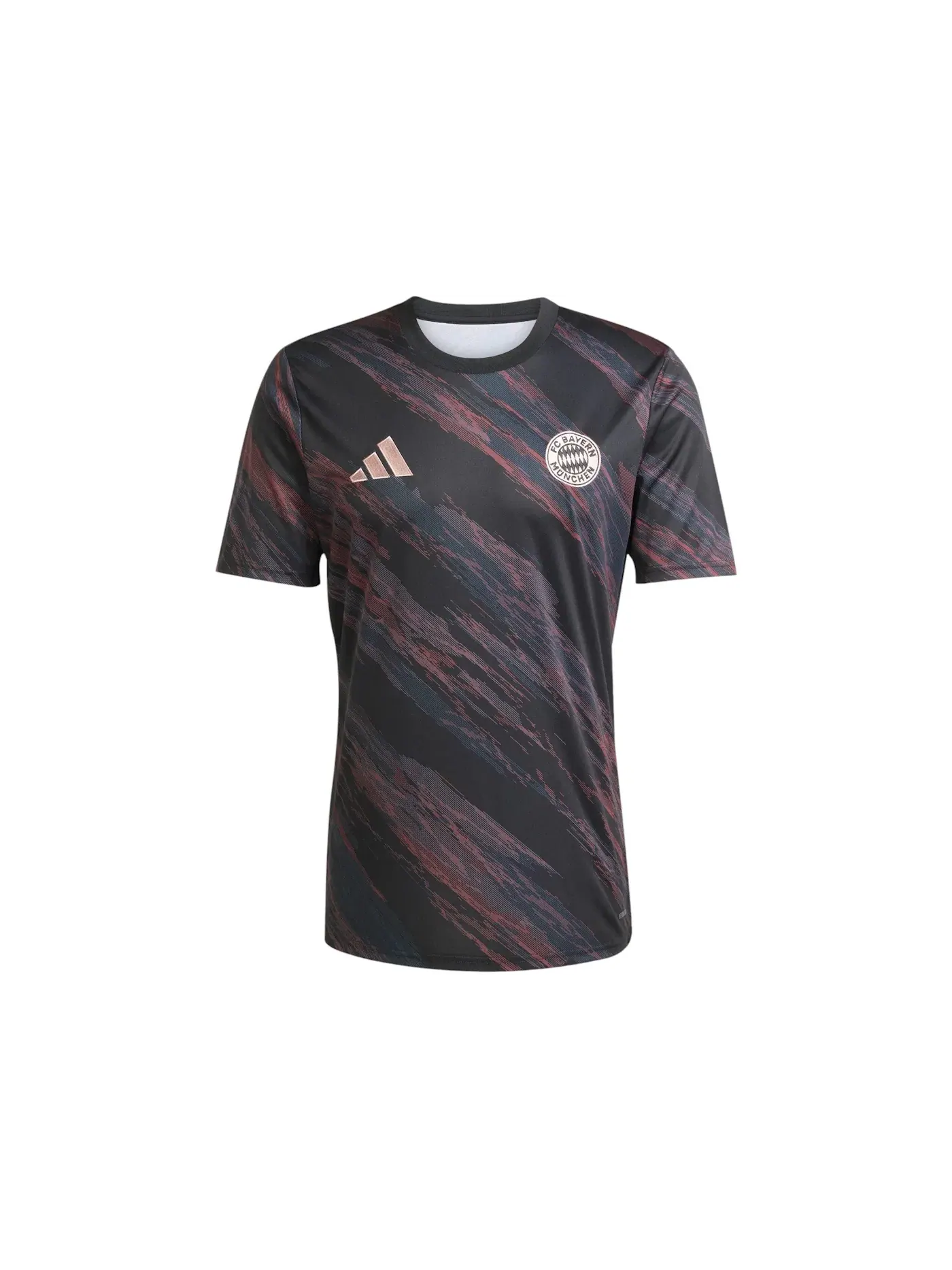Мужская футболка для предматчевой разминки FC Bayern 25/26 Adidas — изображение 1 из 1, черный