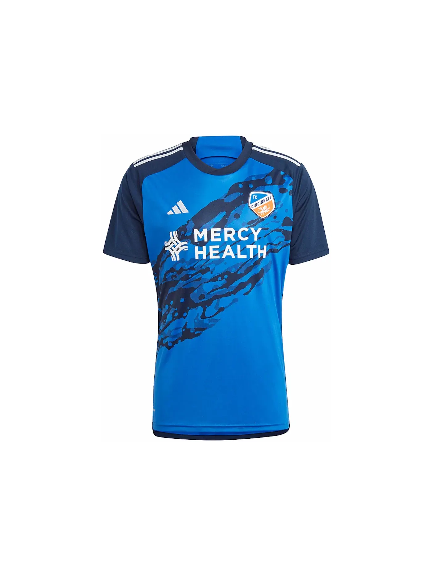 Мужская футбольная джерси с длинным рукавом Jersey Adidas — изображение 1 из 1, синий темно-синий