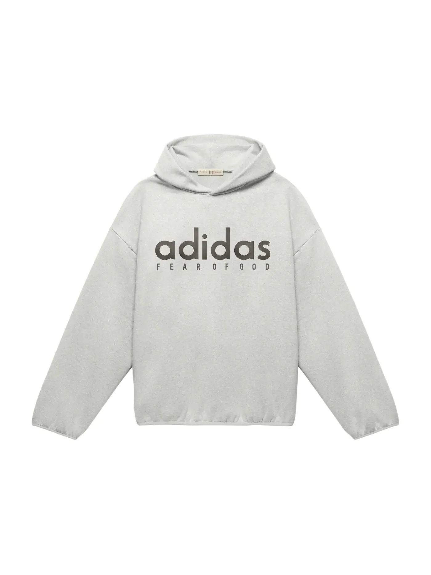Мужская худи с длинным рукавом Adidas Fear Of God Athletics Cotton Fleece Hoodie — изображение 1 из 1, серый
