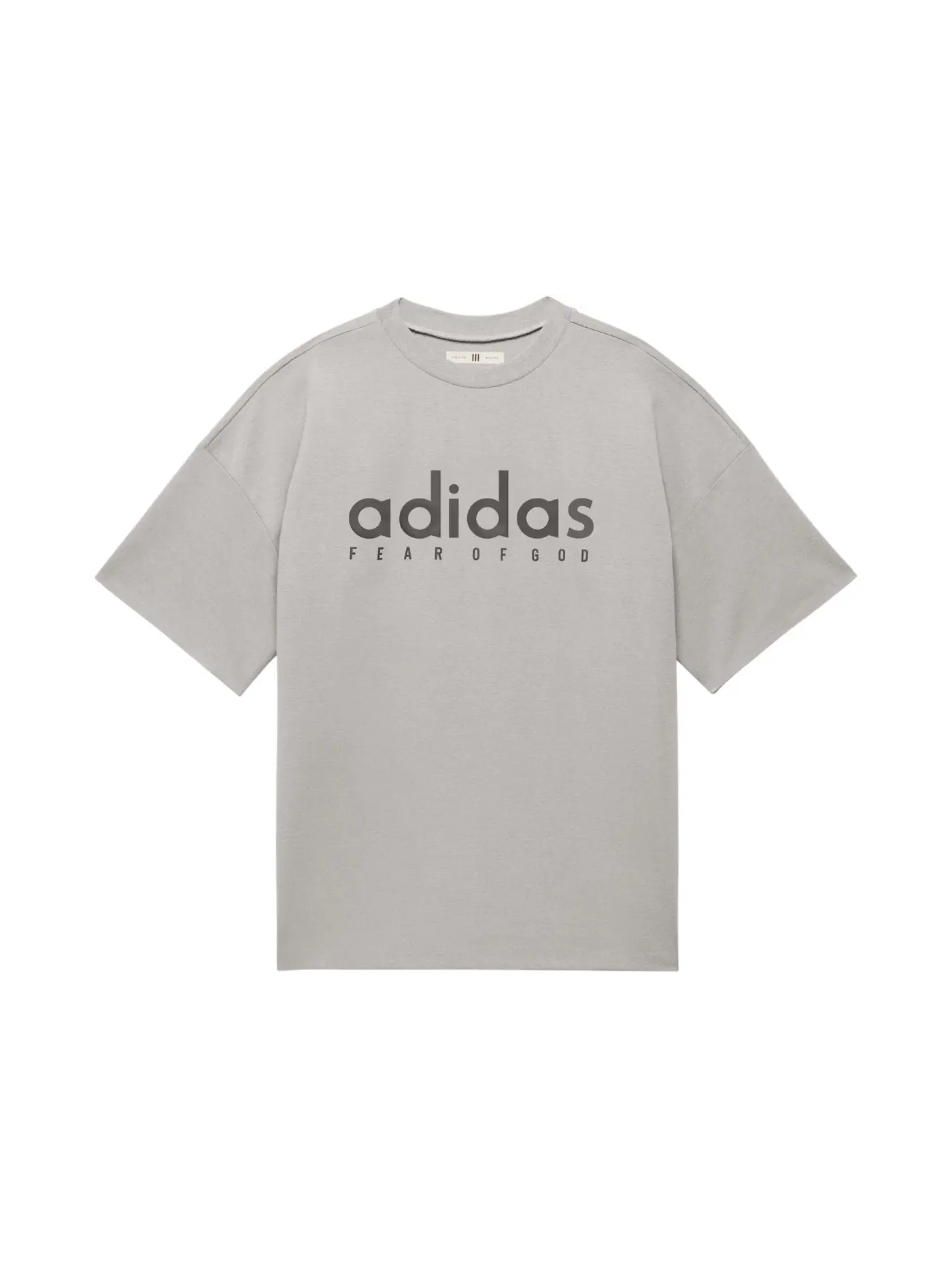 Мужская футболка с коротким рукавом Fear Of God Athletics Adidas — изображение 1 из 1, серый