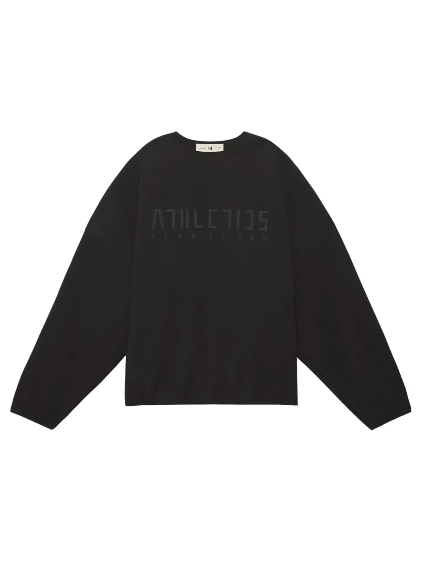 Мужской свитшот из футера с принтом Fear Of God Athletics Adidas — изображение 1 из 1, черный