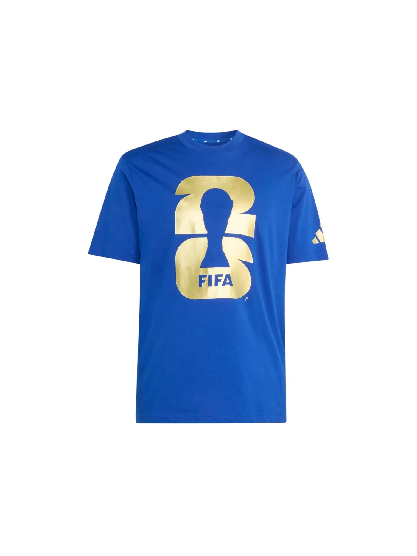 Мужская футболка с принтом Adidas FIFA World Cup 2020 Official Emblem T-Shirt — изображение 1 из 1, синий