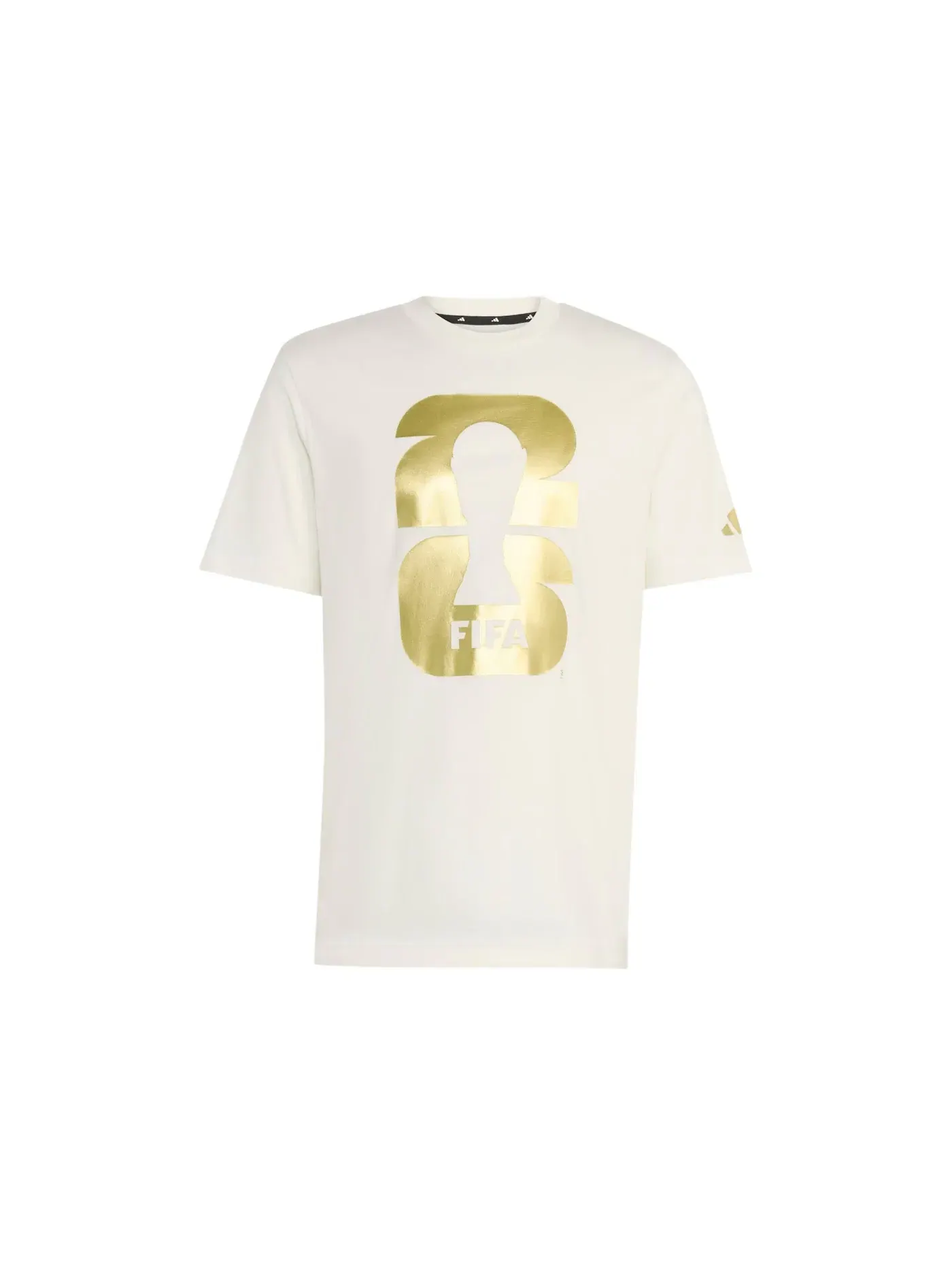 Детская футболка с принтом Adidas FIFA World Cup 2026 Official Emblem — изображение 1 из 1, белый