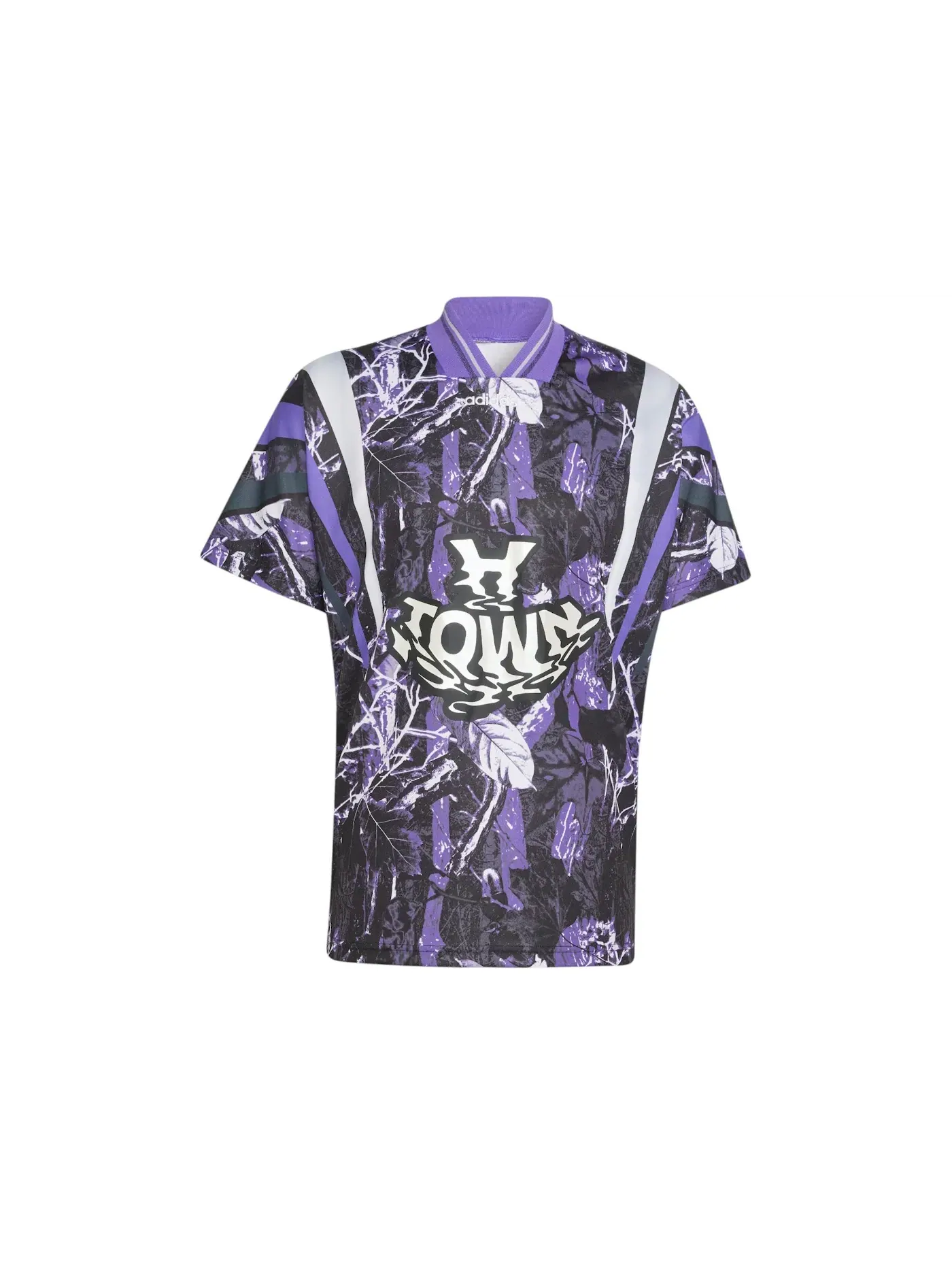 Мужская футбольная джерси с принтом Houston Graphic Jersey Adidas — изображение 1 из 1, фиолетовый/белый