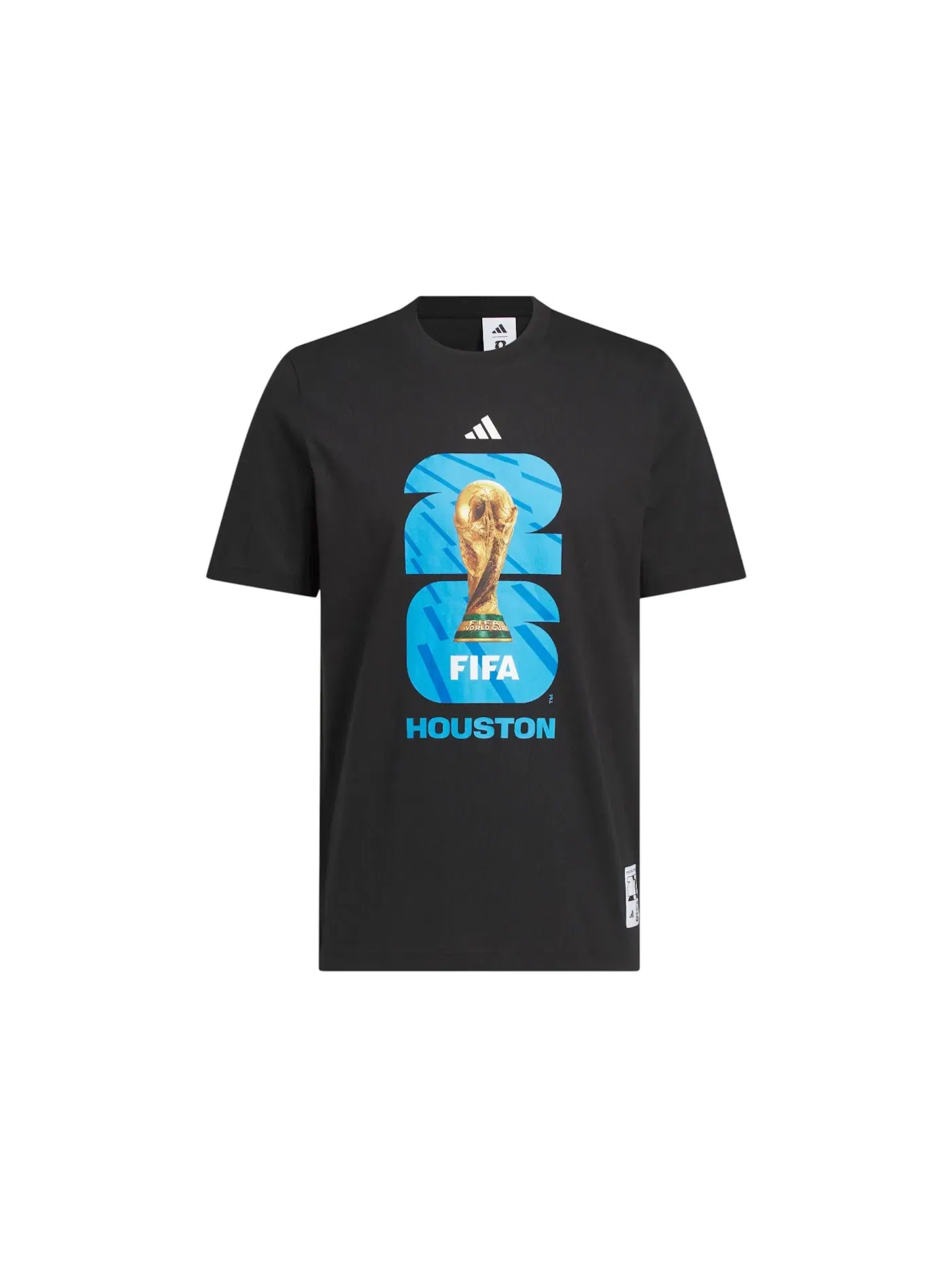 Мужская футболка с принтом Adidas FIFA World Cup 26 Host City Houston Graphic T-Shirt — изображение 1 из 1, черный