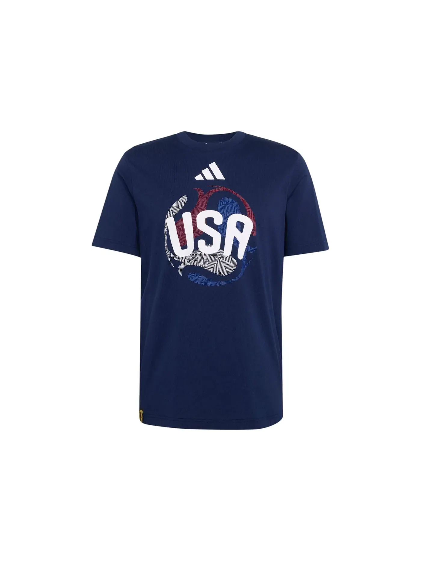 Мужская футболка с принтом Adidas T-Shirt — изображение 1 из 1, темно-синий синий