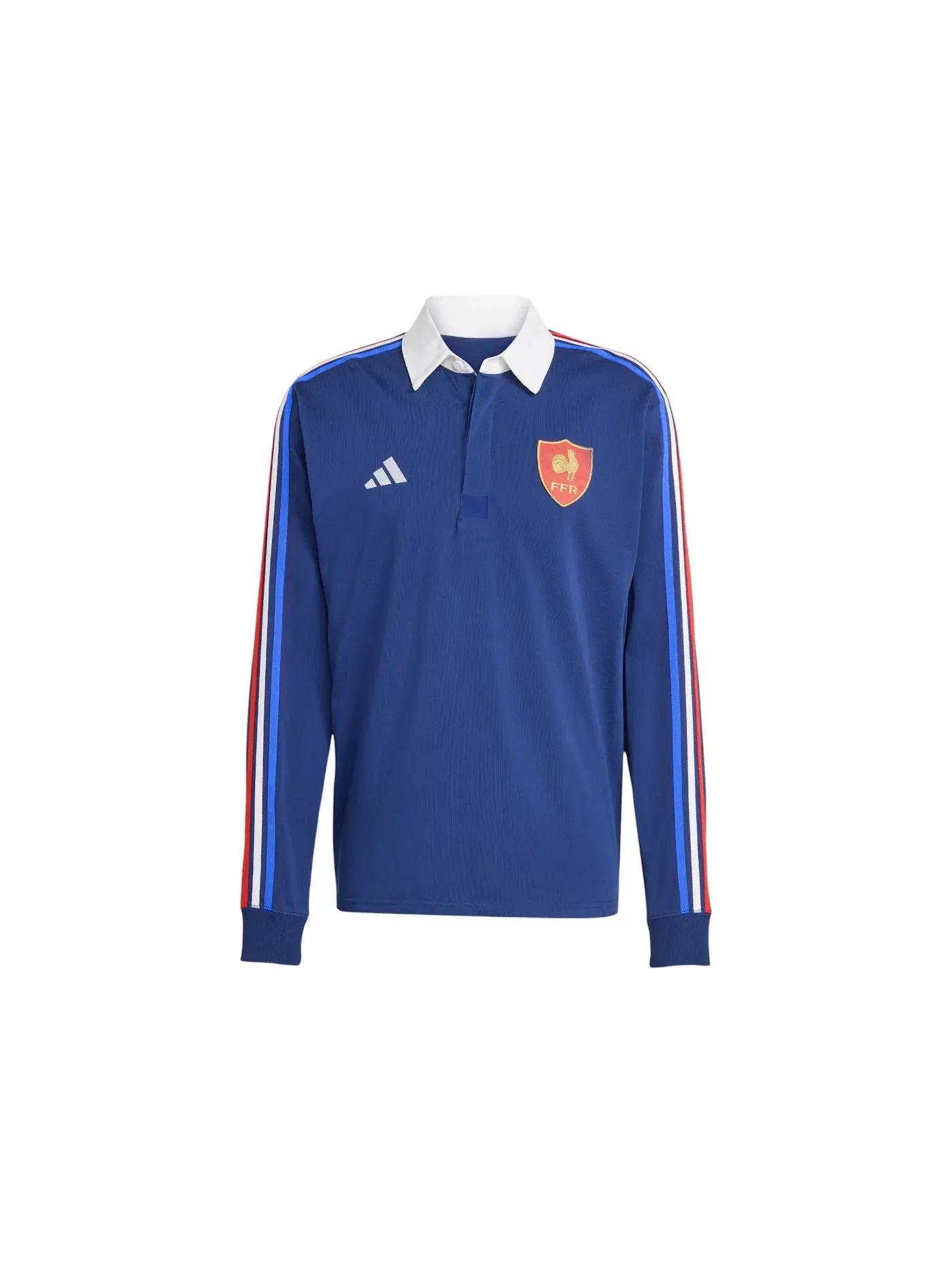 Мужская футболка с длинным рукавом Jersey Adidas — изображение 1 из 1, темный синий белый